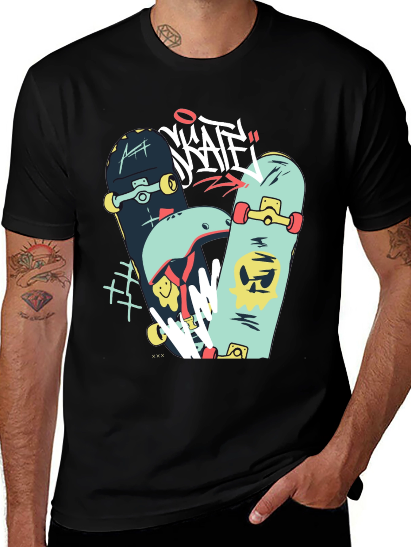 Variant 14 of Skateboards Graphic T-Shirt - Stylish Casual Wear