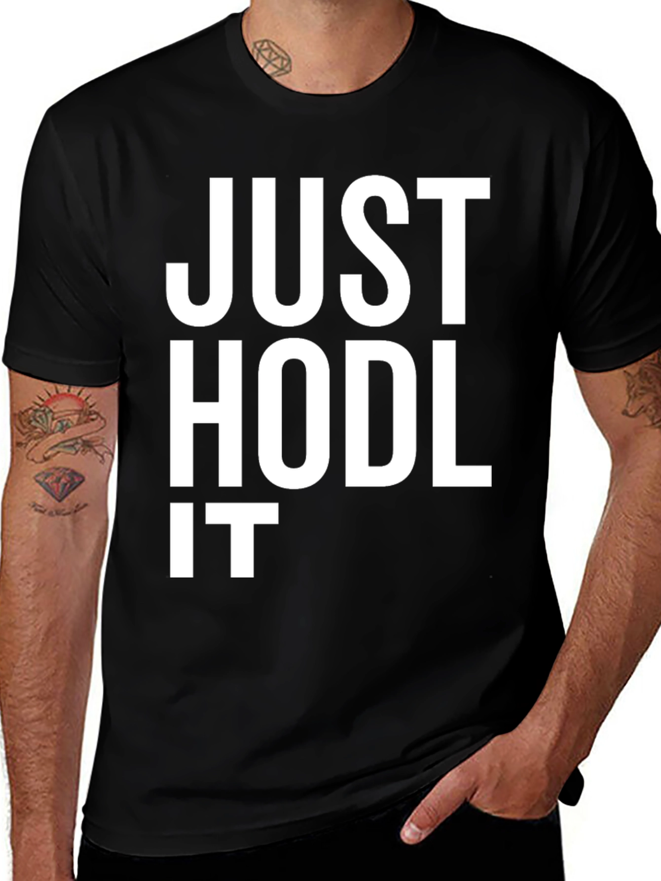 Variant 5 of Just Hodl It - Crypto Investor T-Shirt