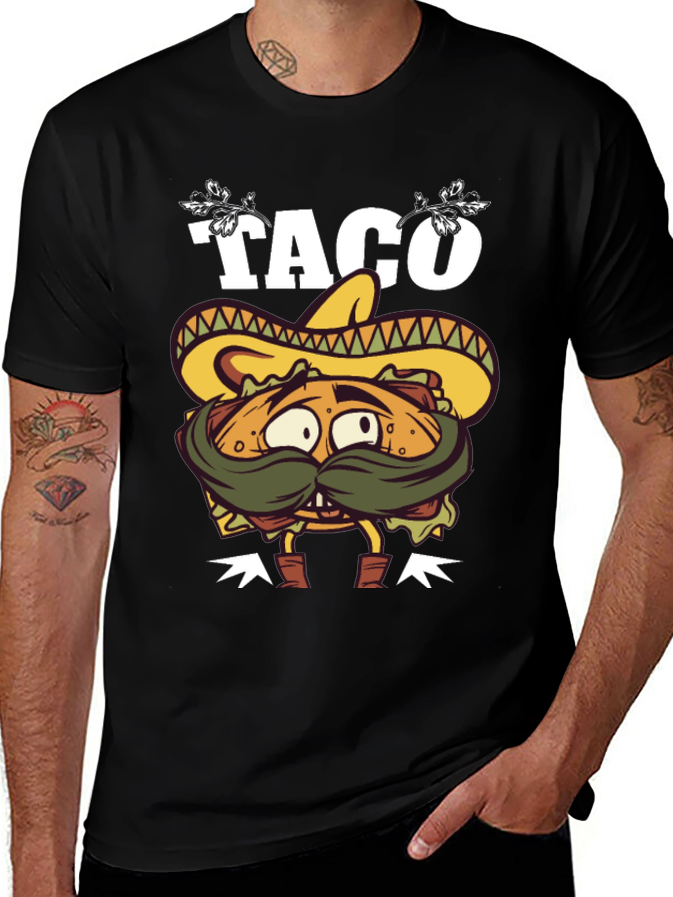 Variant 14 of Funny Taco Cartoon Graphic T-Shirt