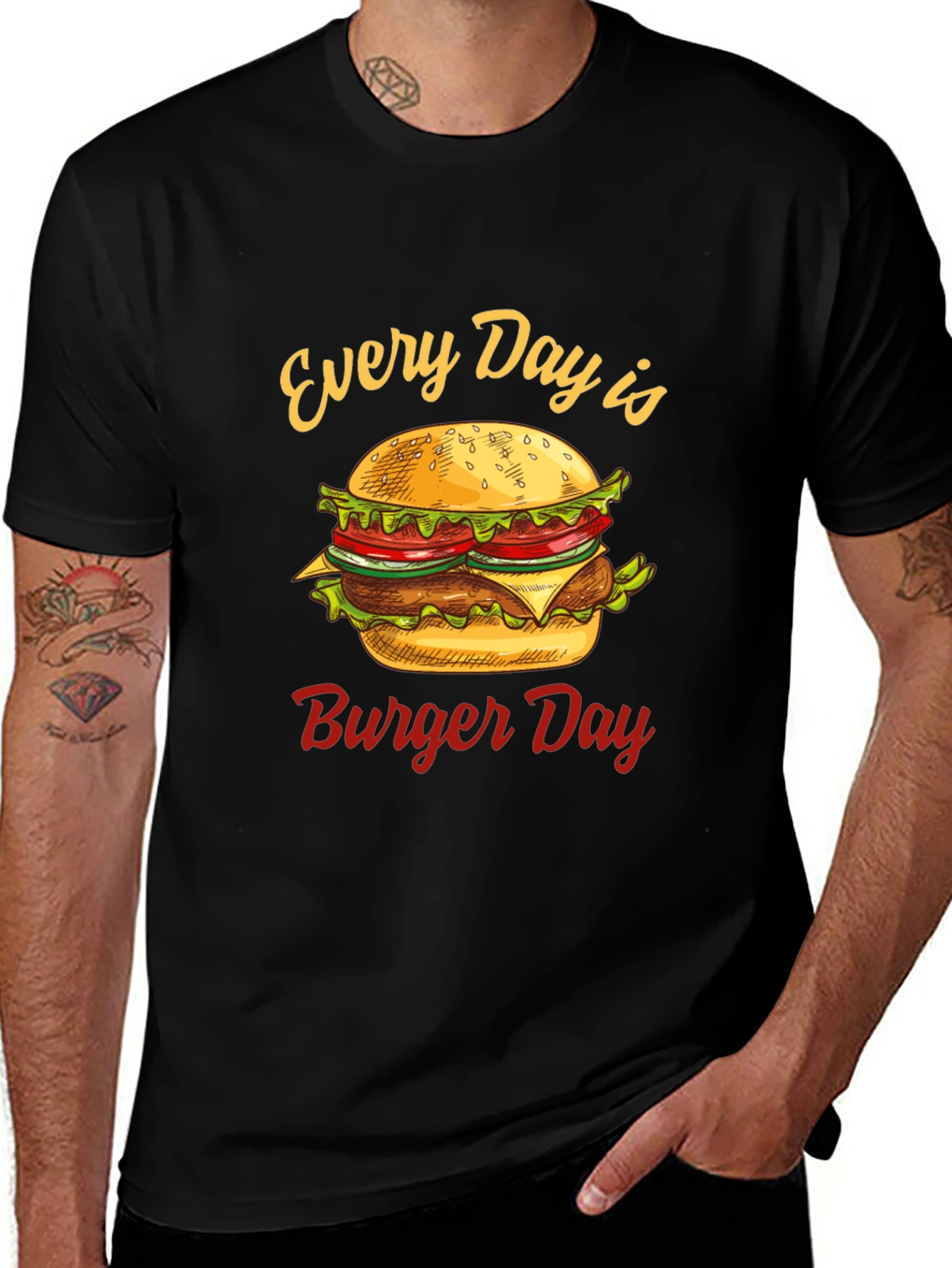 Variant 6 of Every Day is Burger Day Graphic T-Shirt
