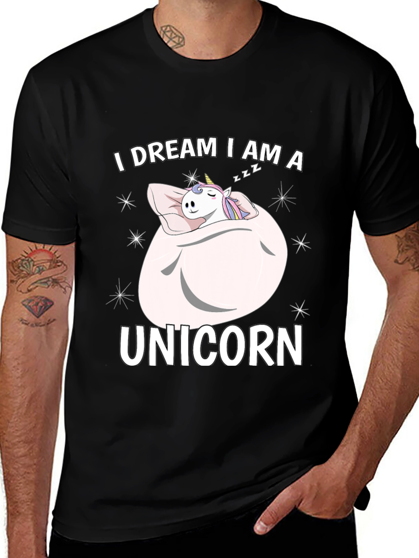 Variant 2 of I Dream I Am A Unicorn Graphic T-Shirt
