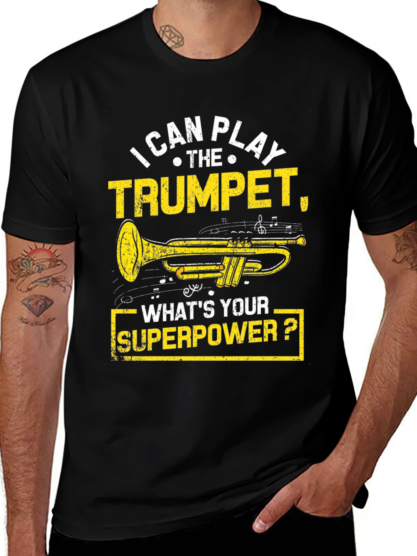 Variant 21 of Trumpet Player Superpower T-Shirt