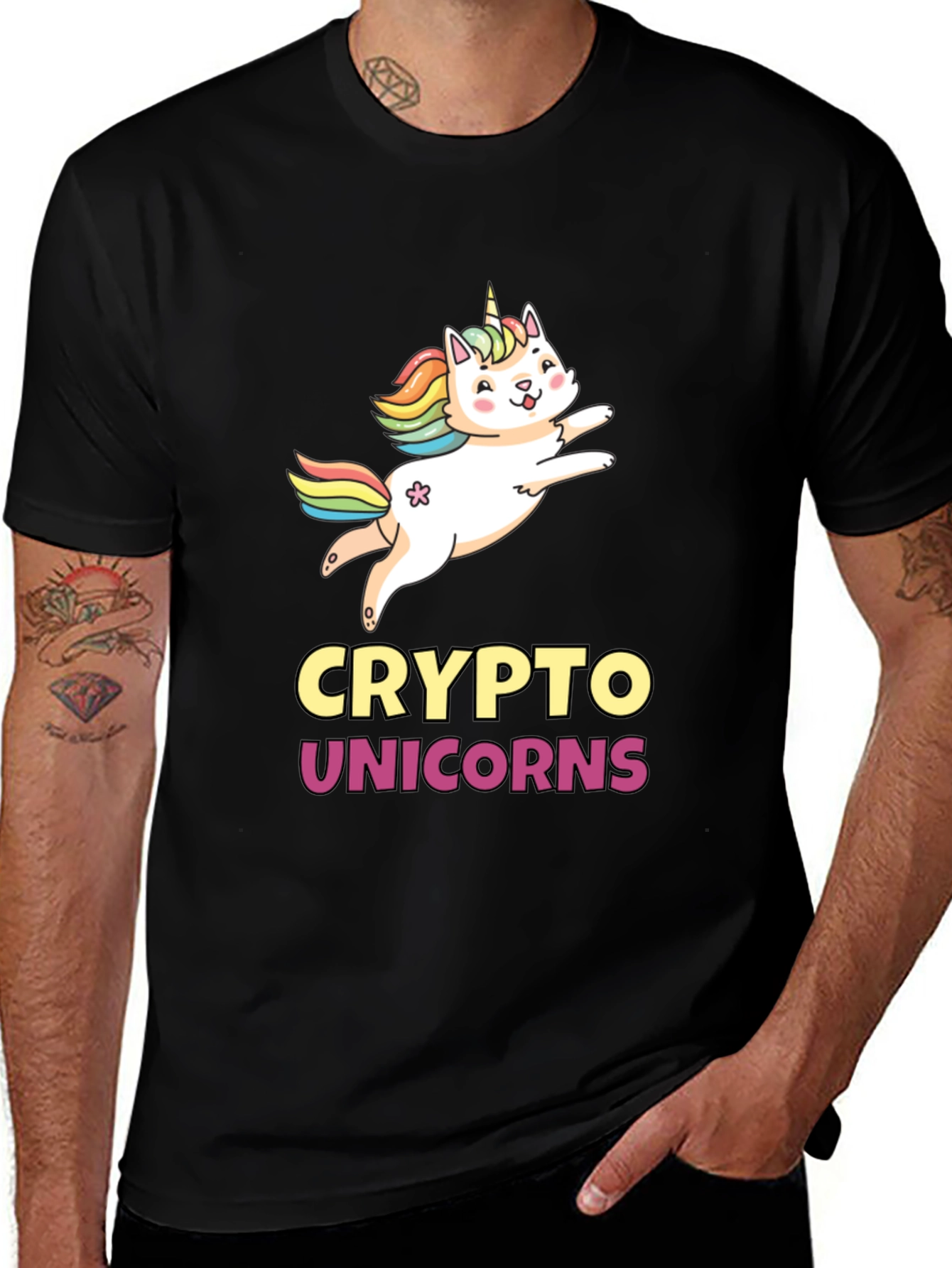 Variant 30 of Crypto Unicorns Graphic T-Shirt