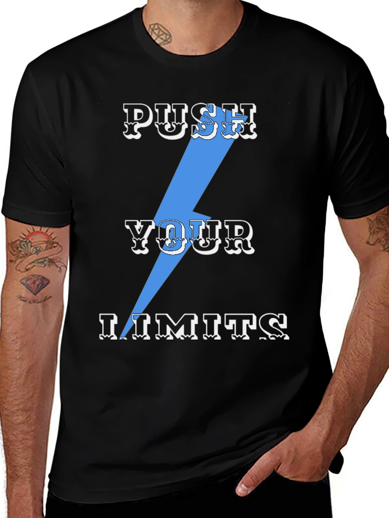 Variant 3 of Push Your Limits Graphic Tee
