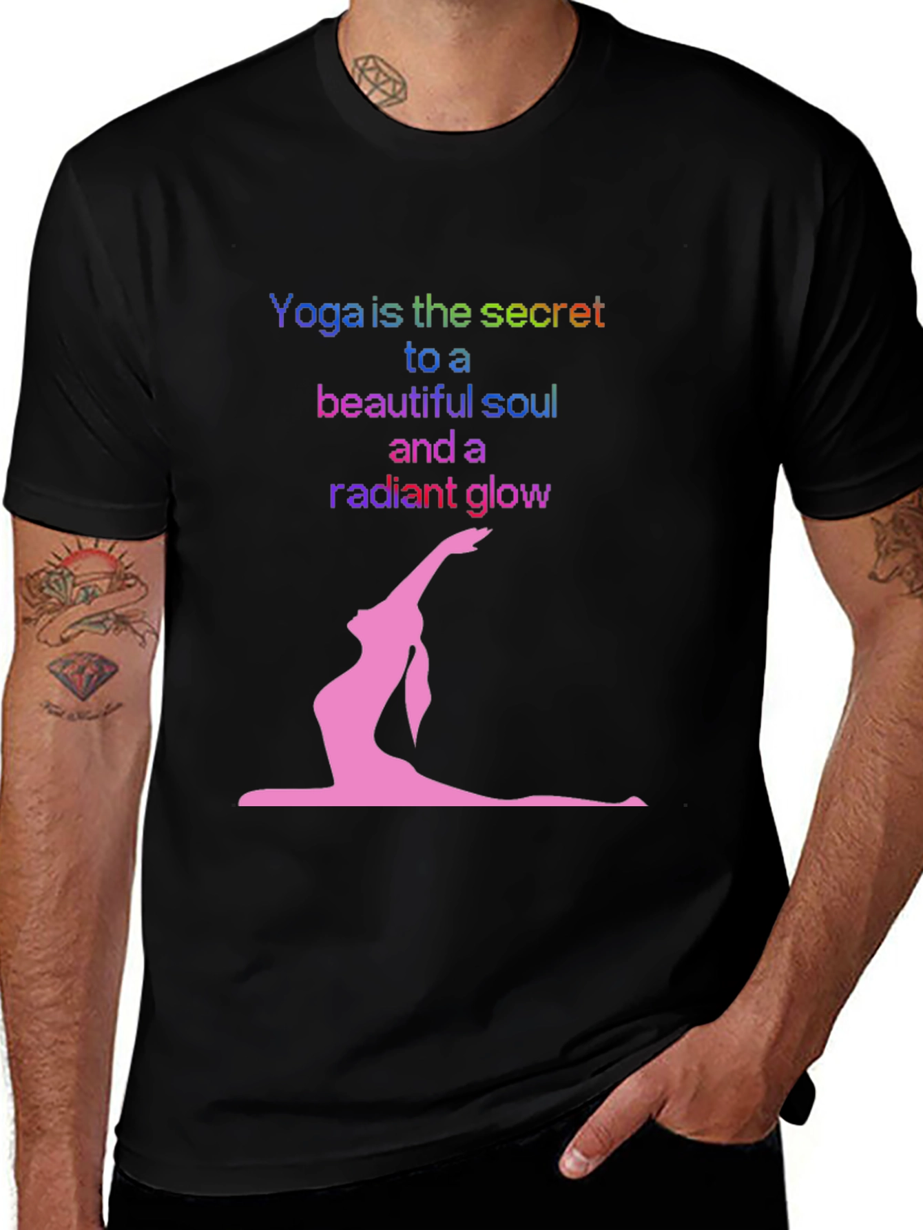 Variant 6 of Yoga Secret Black T-Shirt