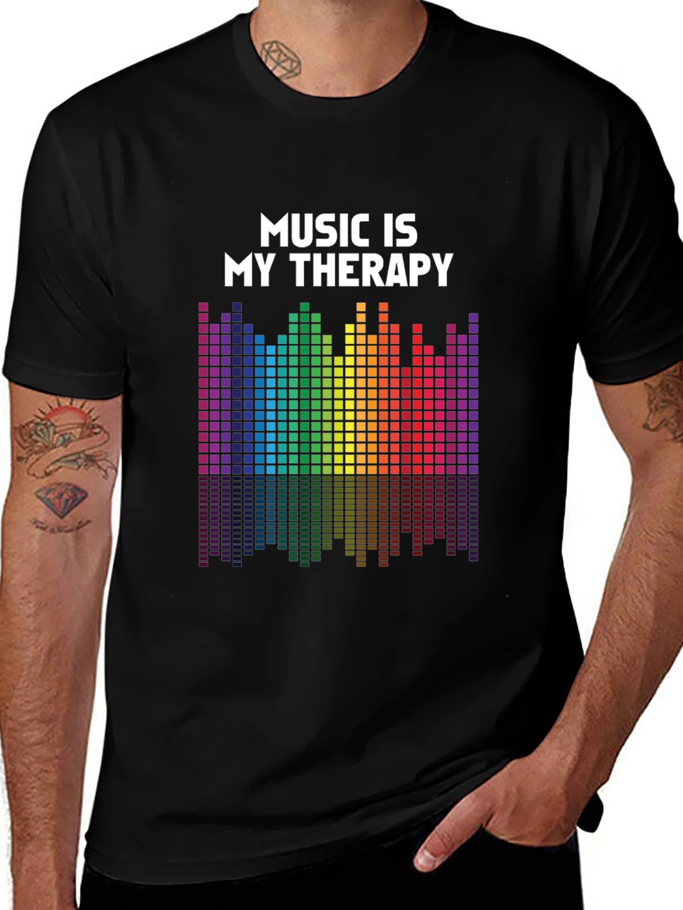 Variant 3 of Music Is My Therapy Graphic Tee