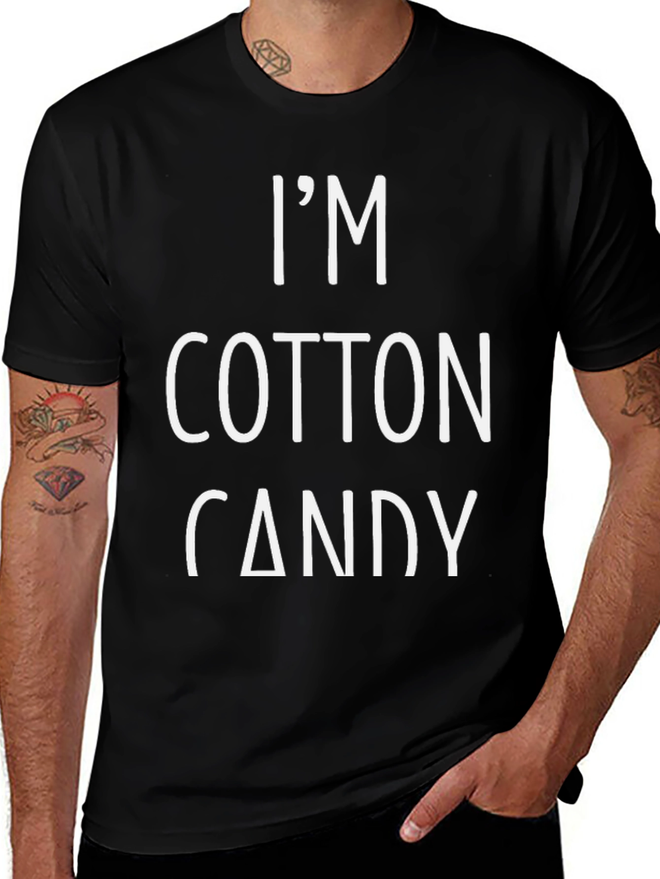 Variant 7 of I'm Cotton Candy Graphic Tee Shirt