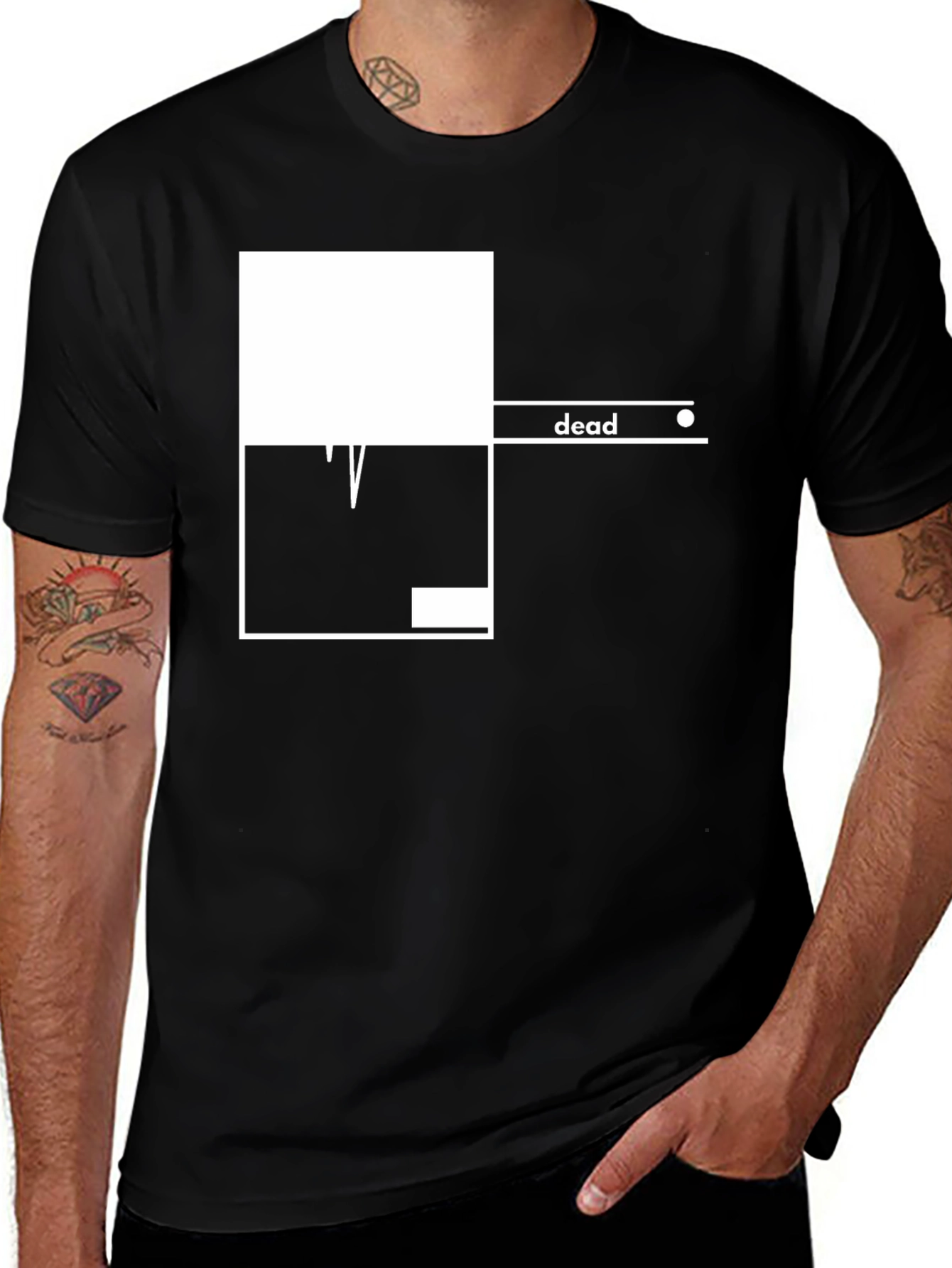 Variant 29 of Modern Graphic Tee - "Dead" Design