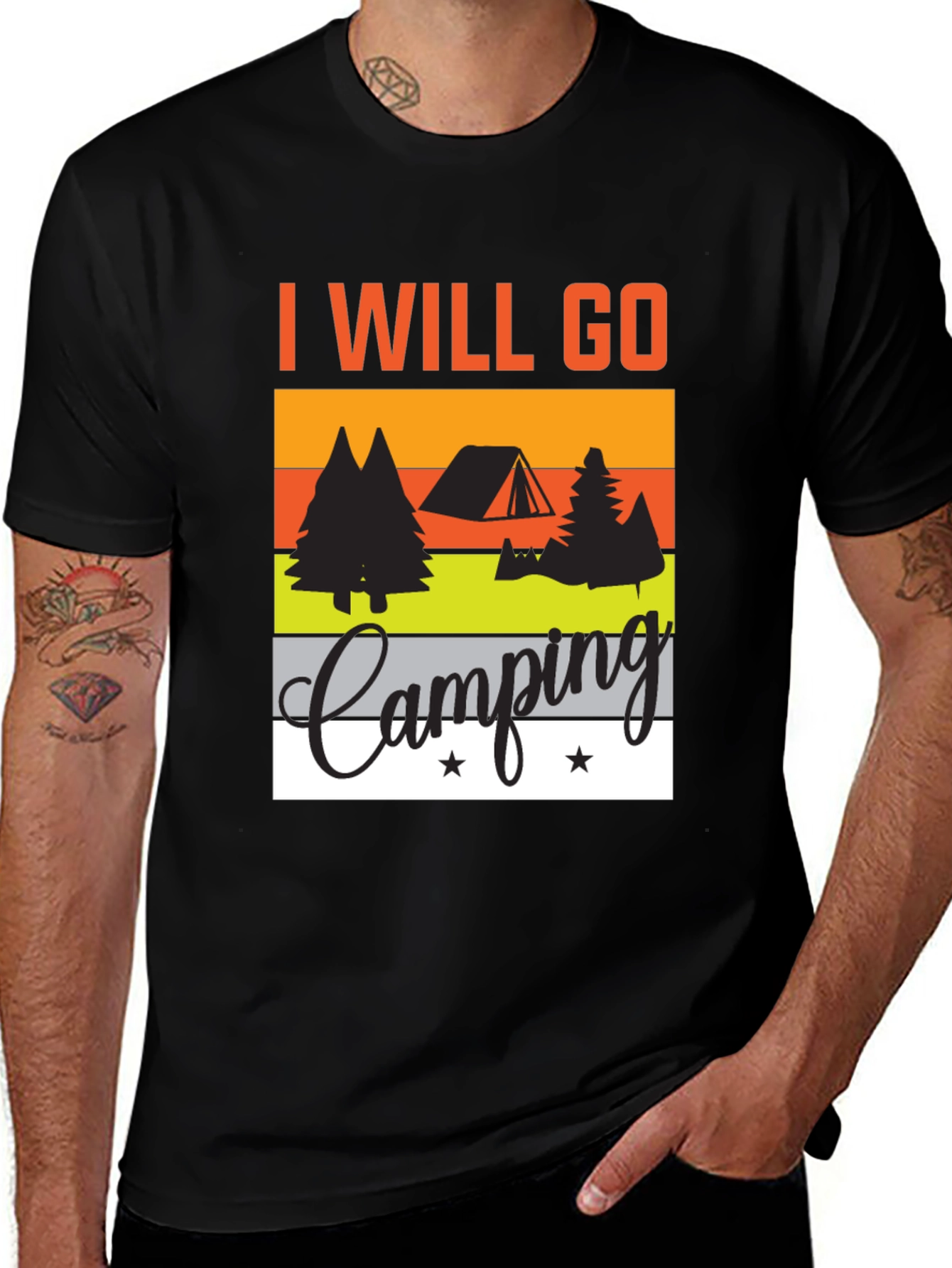 Variant 23 of I Will Go Camping Graphic Tee