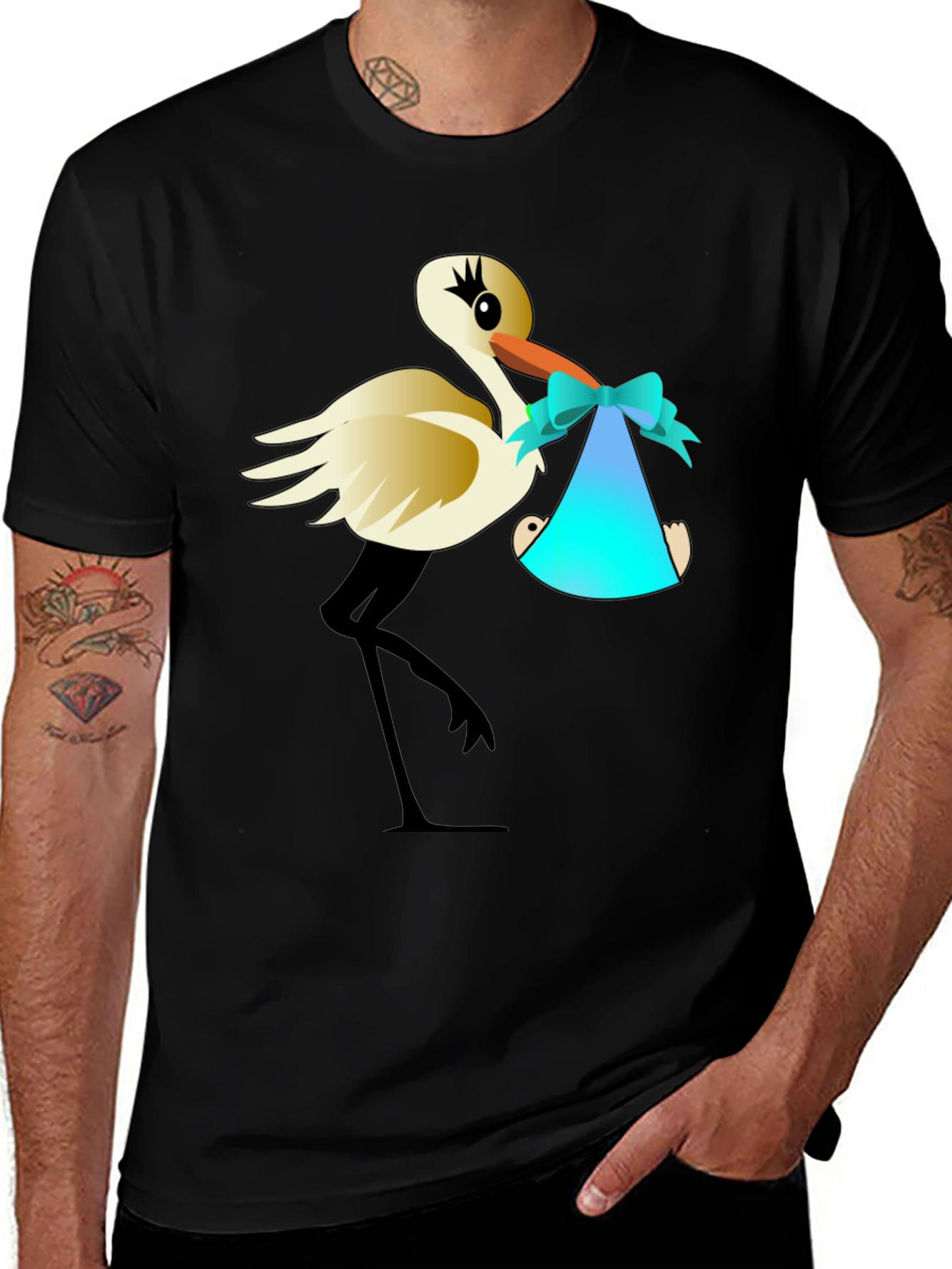 Variant 20 of Stork Delivery Graphic T-Shirt