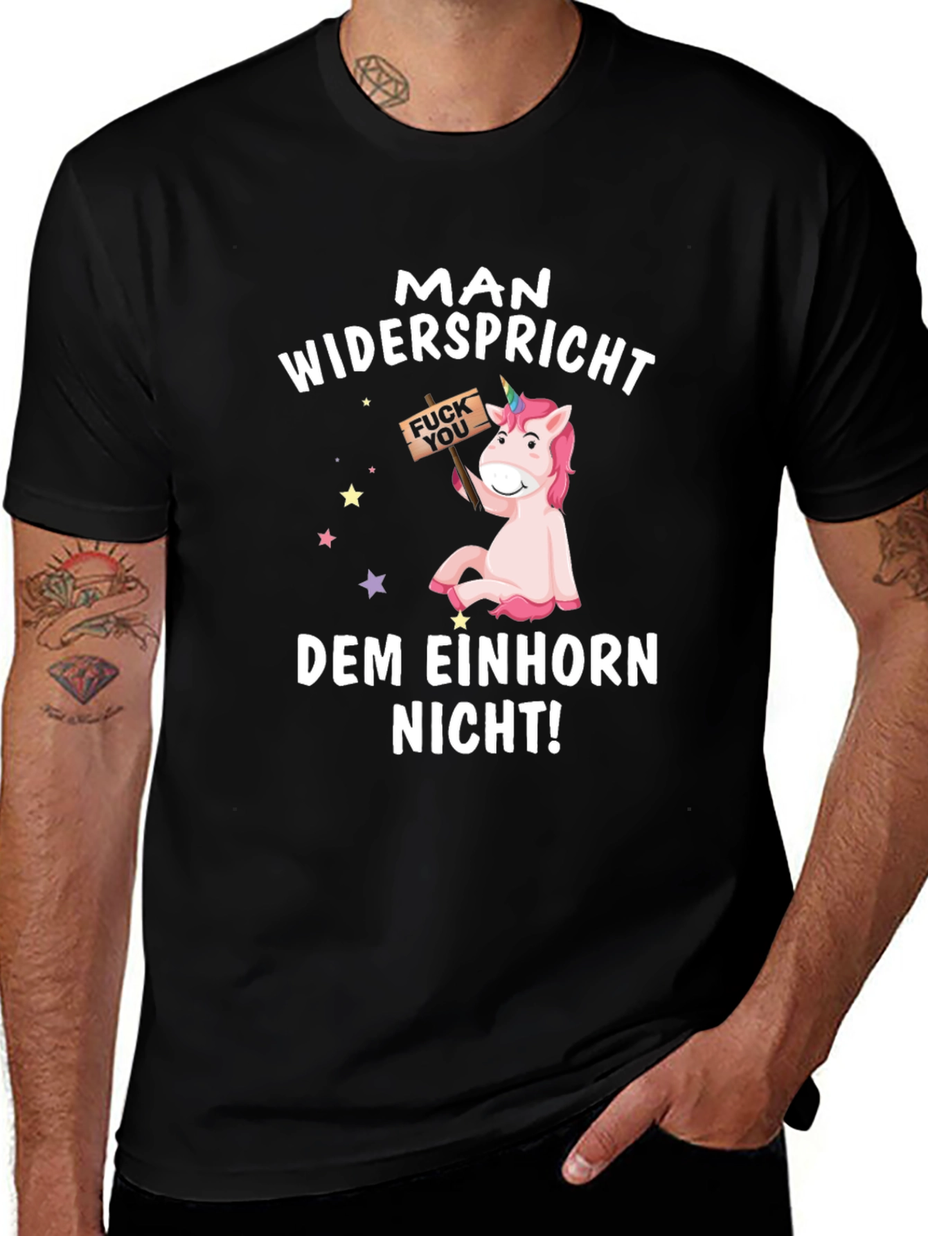 Variant 15 of Unicorn T-Shirt - Man Widerspricht Dem Einhorn Nicht!