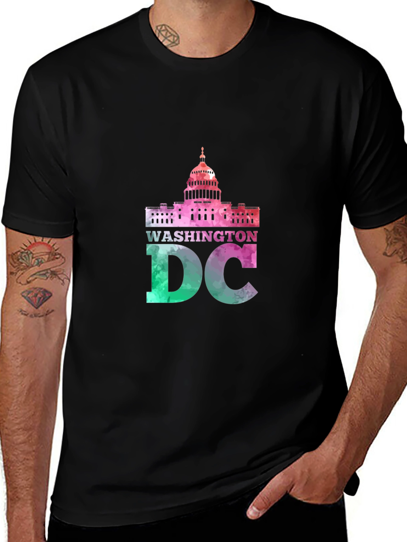 Washington DC Capitol Building Graphic T-Shirt