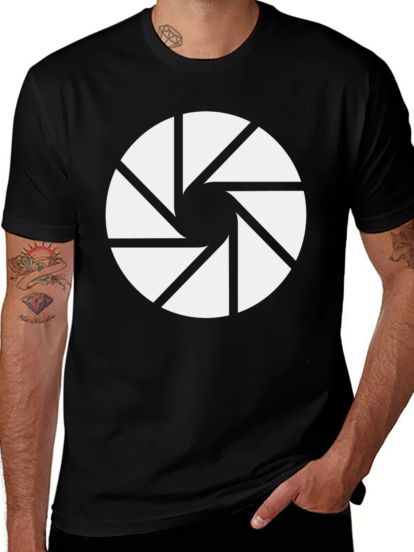 Variant 19 of Camera Aperture Graphic T-Shirt