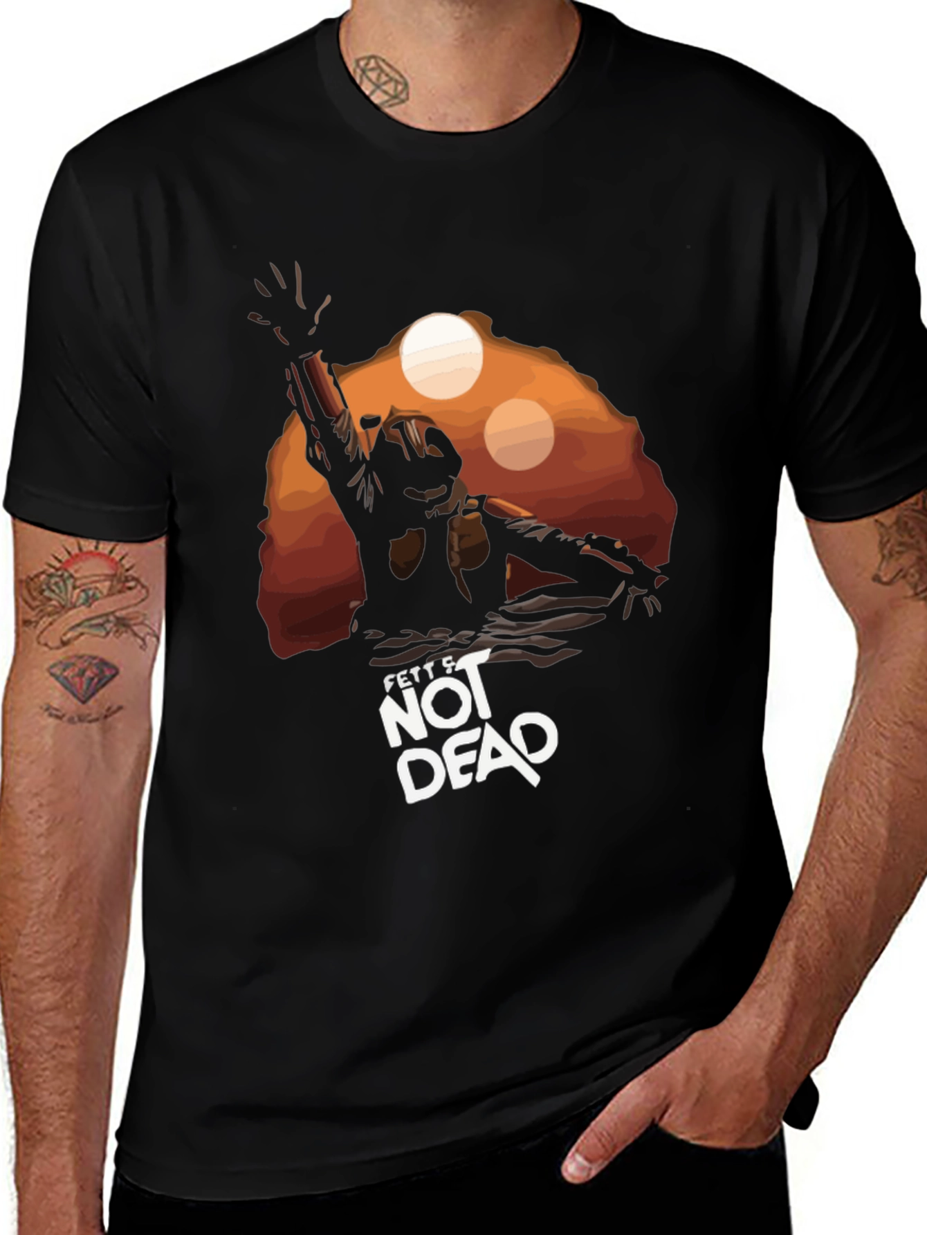 Variant 14 of Fett's Not Dead Black T-Shirt