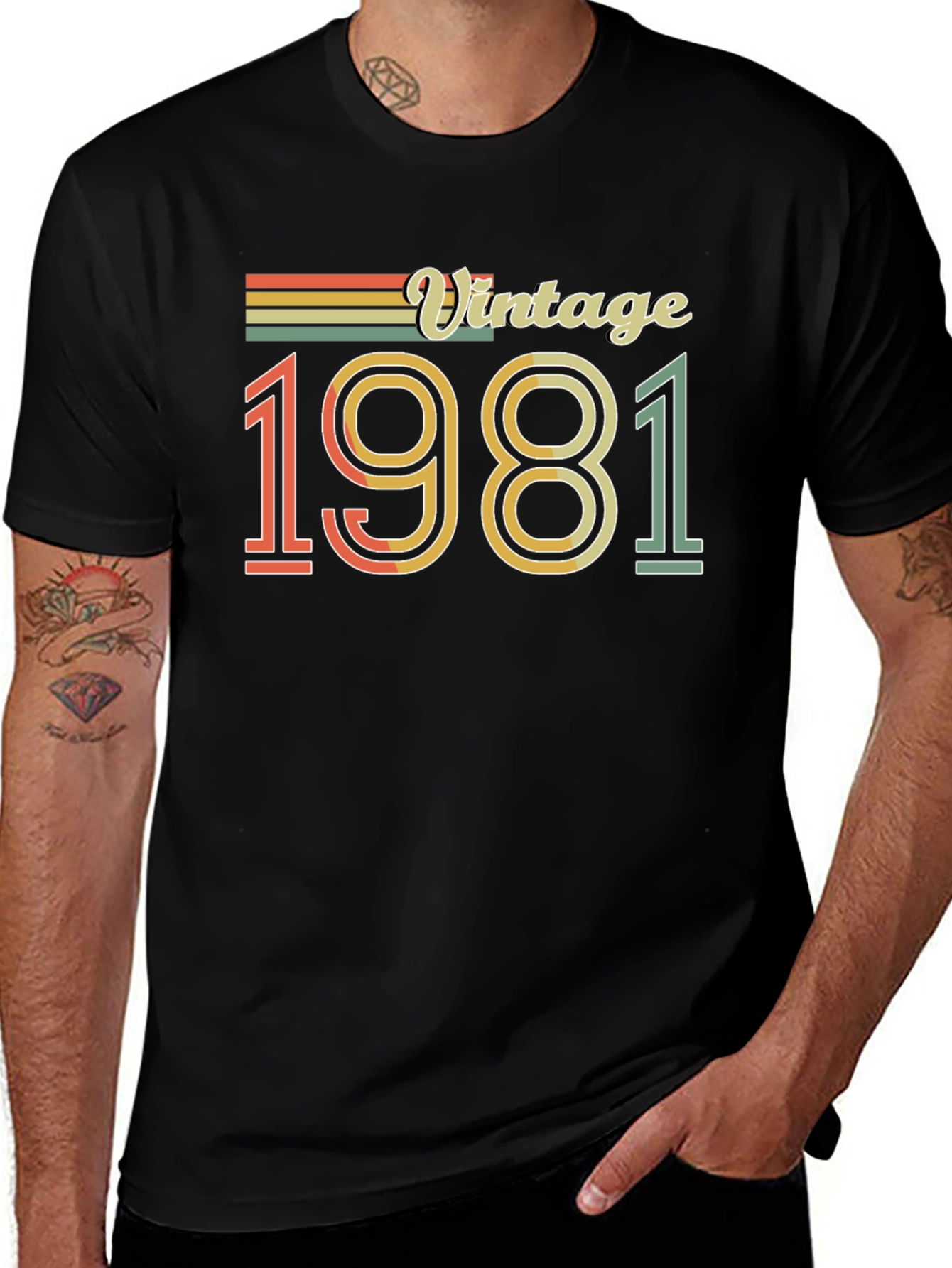 Variant 26 of Vintage 1981 Graphic Tee - Retro Style