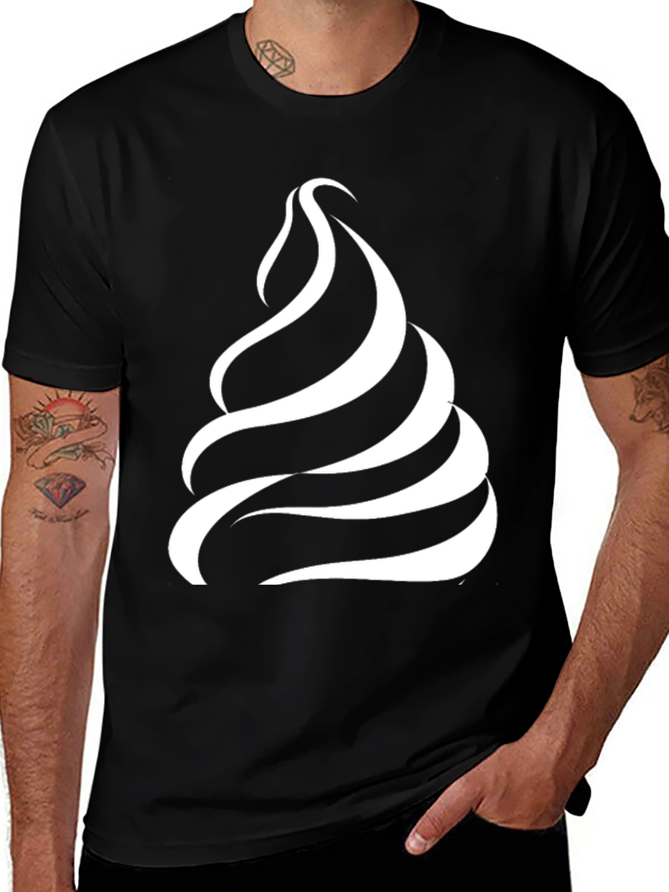Variant 25 of Swirl Design T-Shirt - Modern Graphic Tee