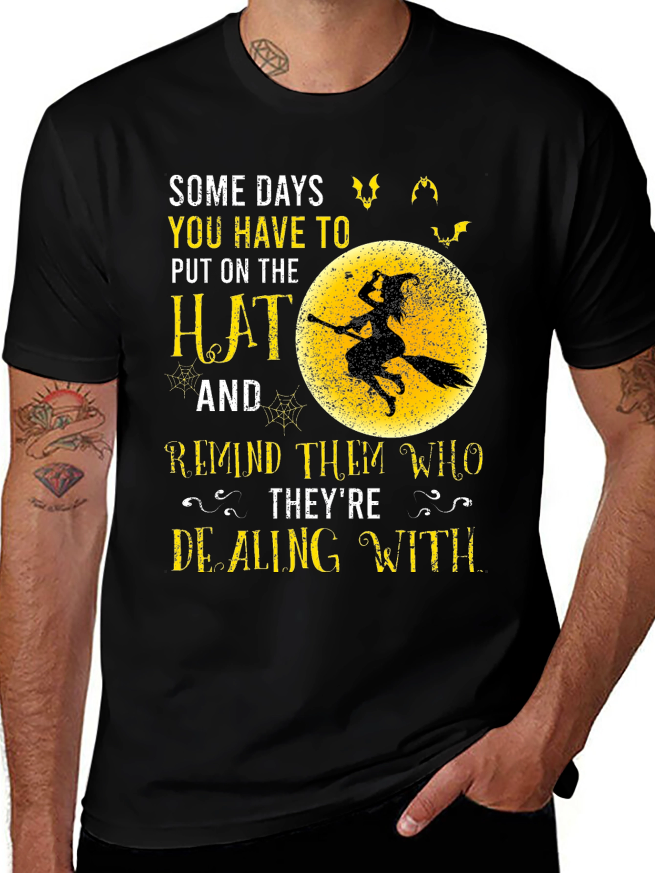 Variant 17 of Witch Hat Graphic Tee - Halloween Humor T-Shirt