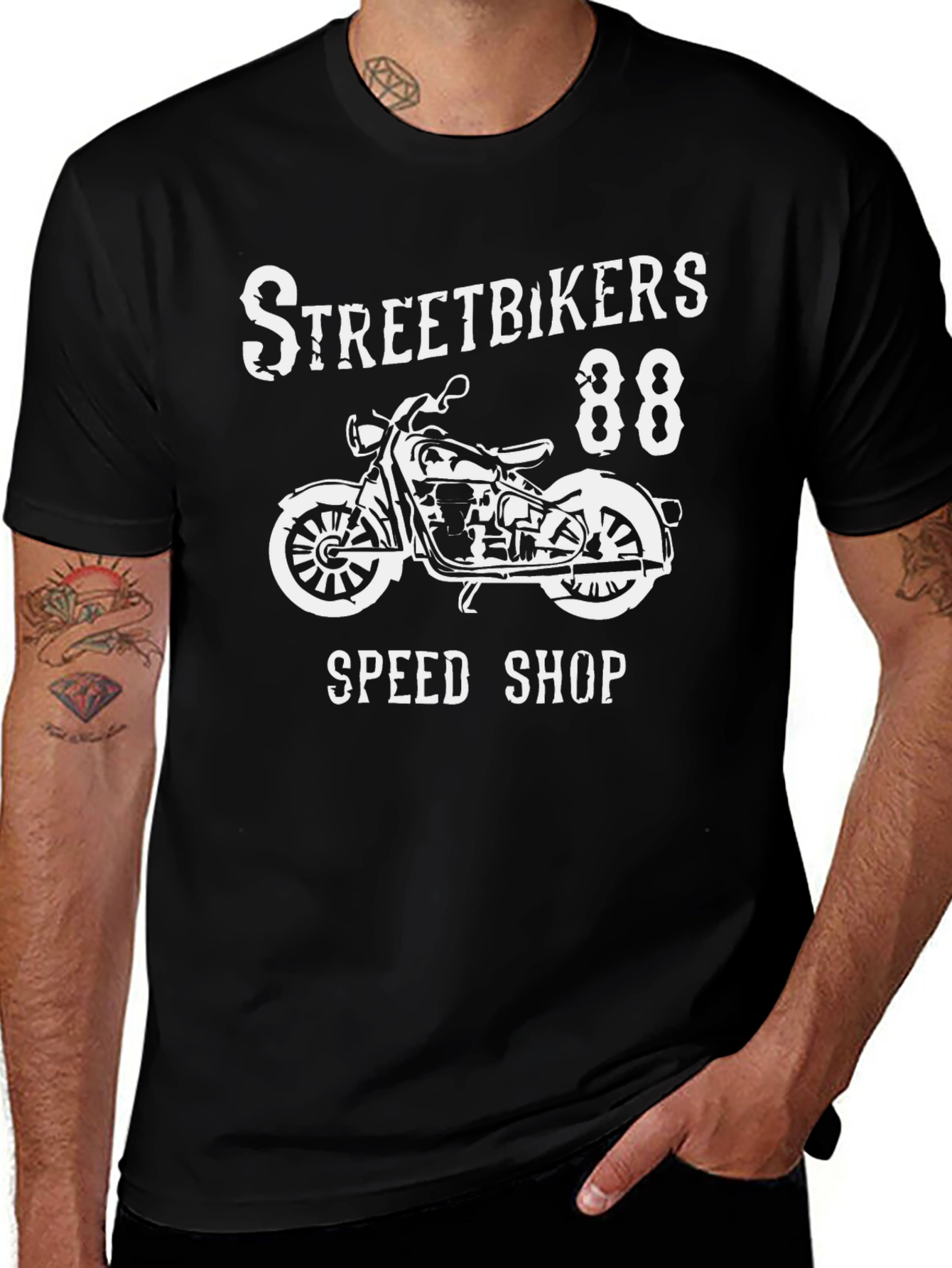 Variant 5 of Streetbikers 88 Speed Shop Black Graphic Tee