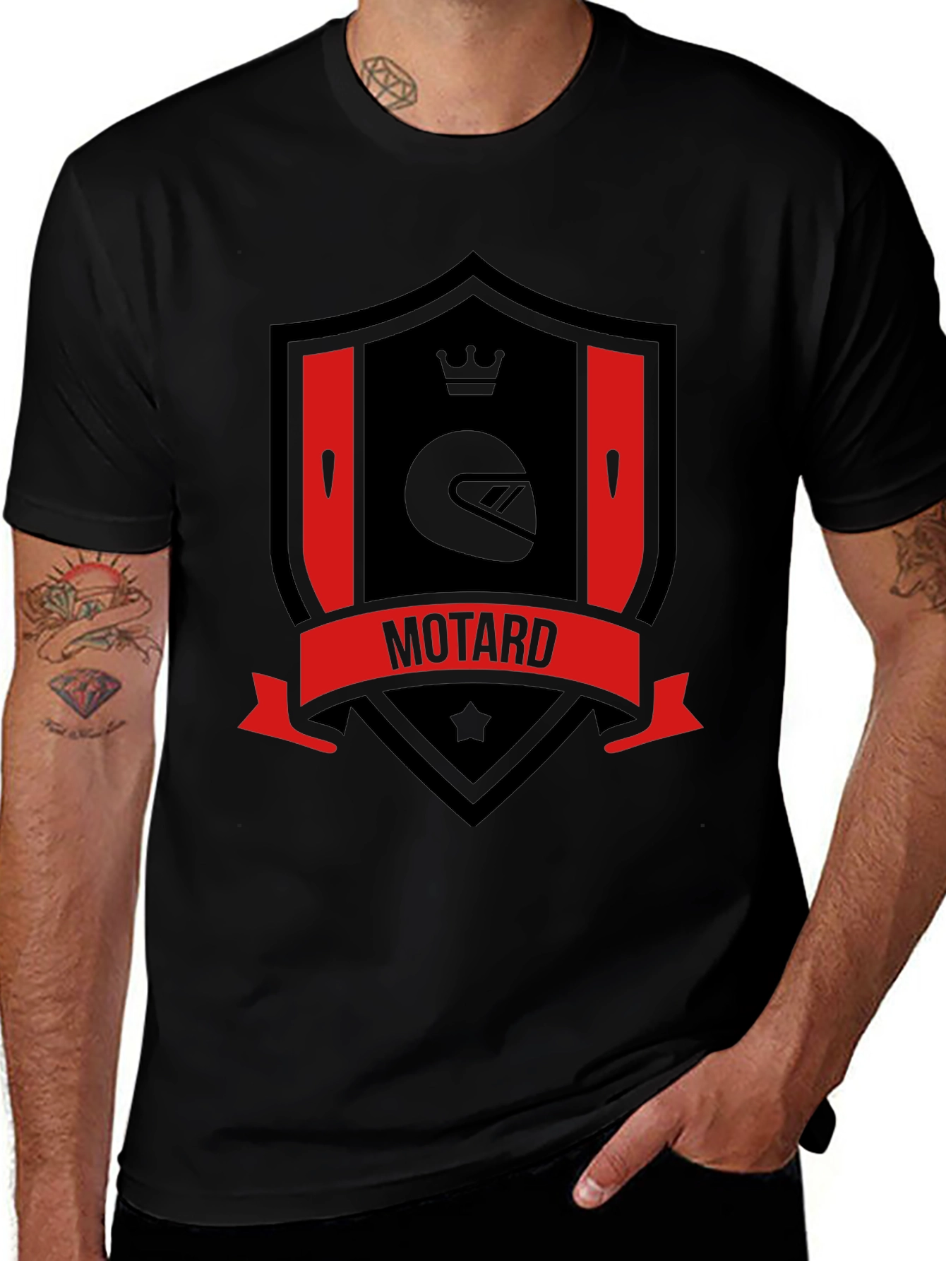 Motard Graphic Tee - Ride in Style