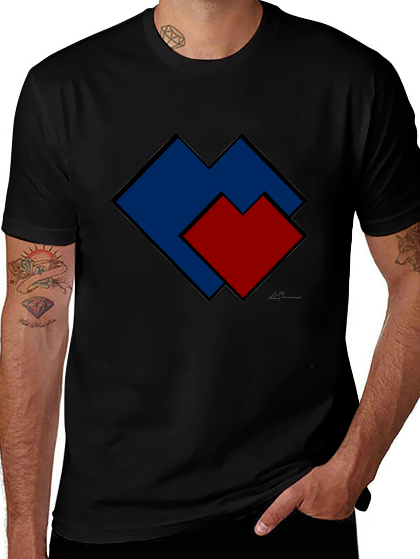 Variant 3 of Abstract Geometric T-Shirt