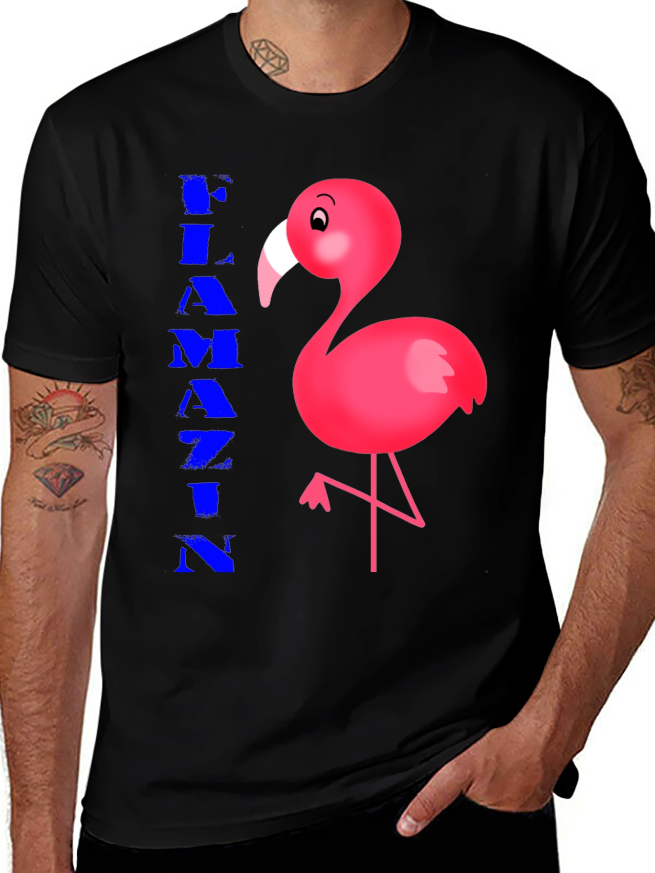 Variant 29 of Flamin' Flamingo Graphic Tee - Stylish Cotton Comfort