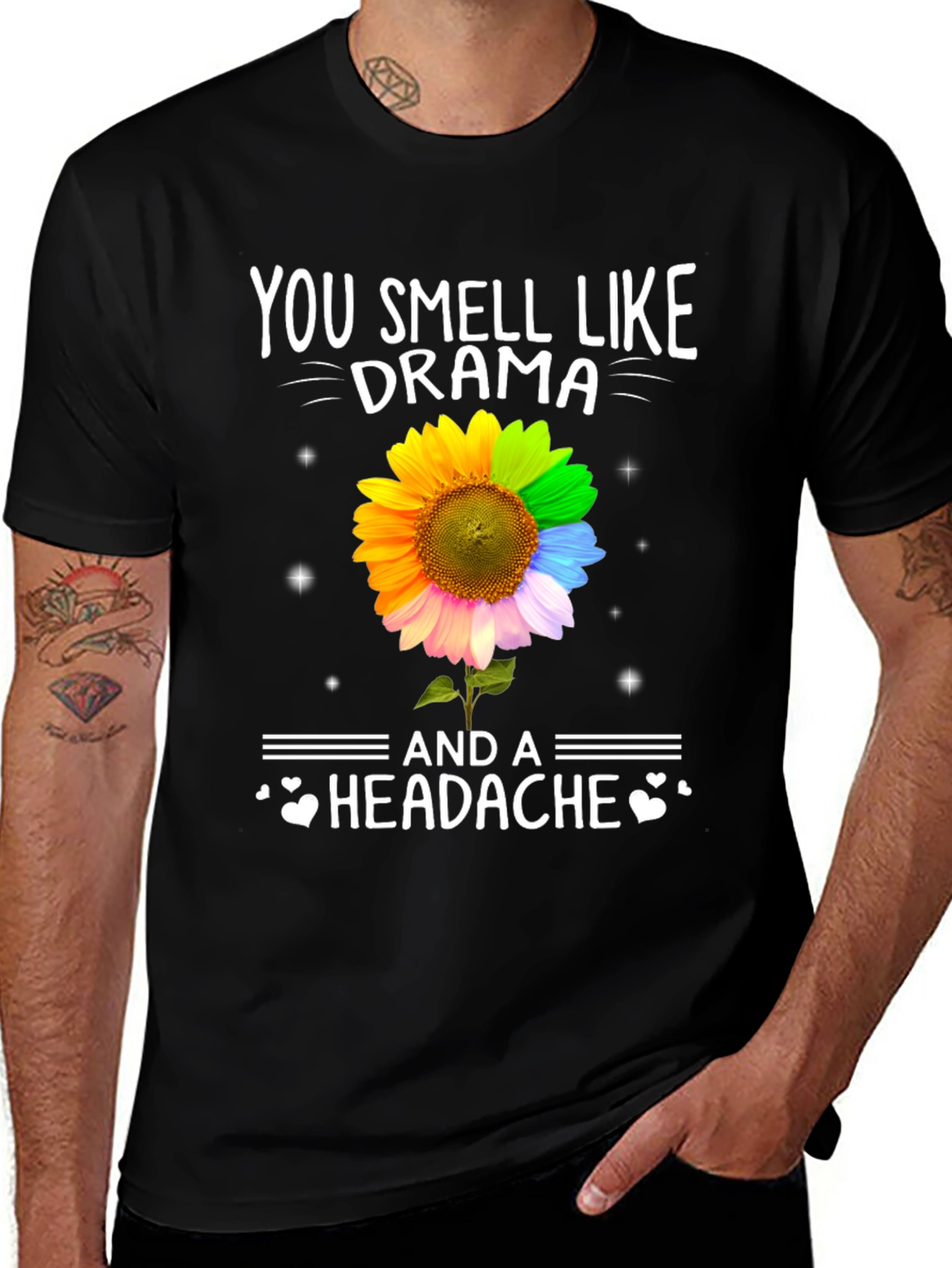 Variant 11 of Drama & Headache Sunflower Graphic Tee