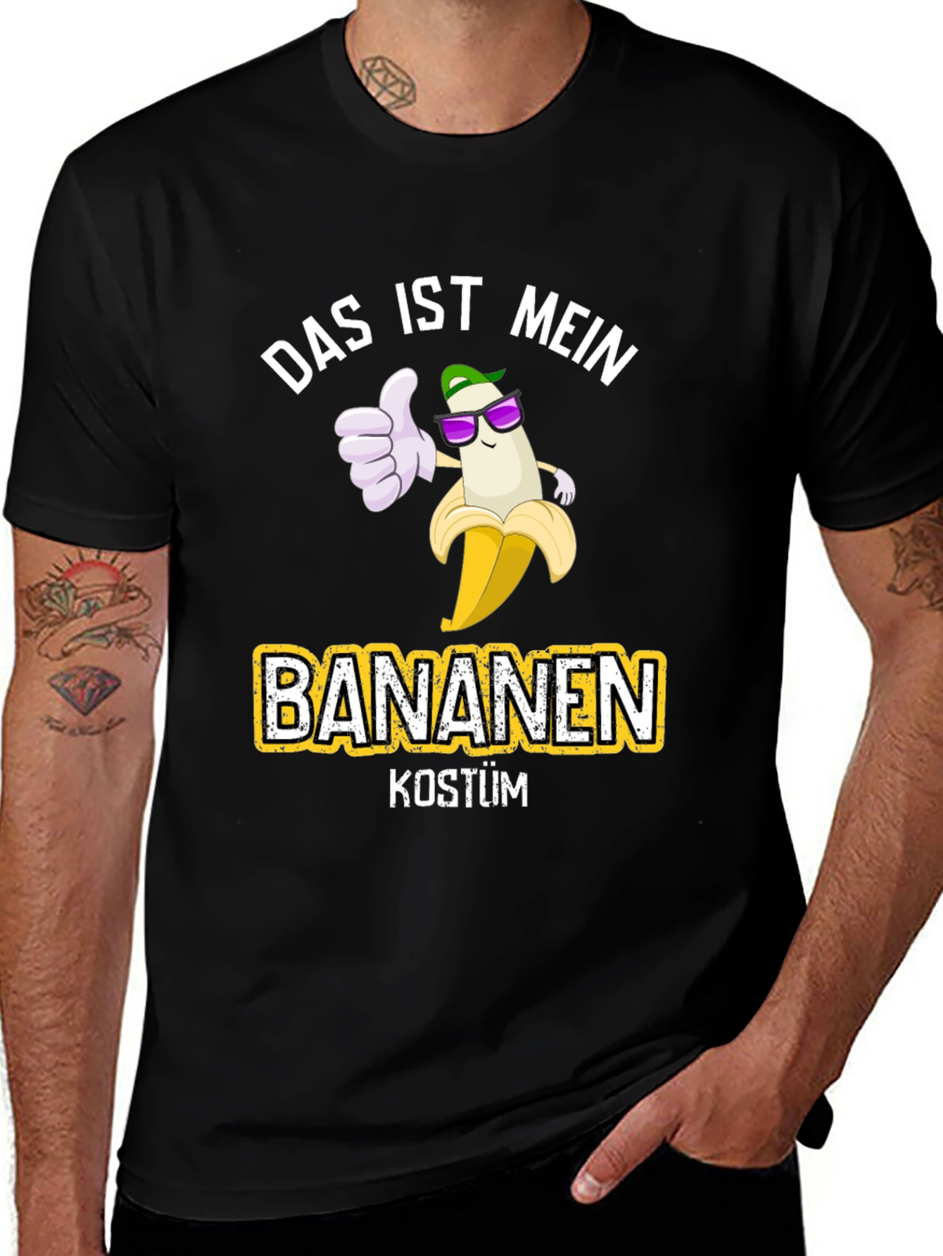 Variant 28 of Banana Costume T-Shirt: Das Ist Mein Bananen Kostum Funny Tee