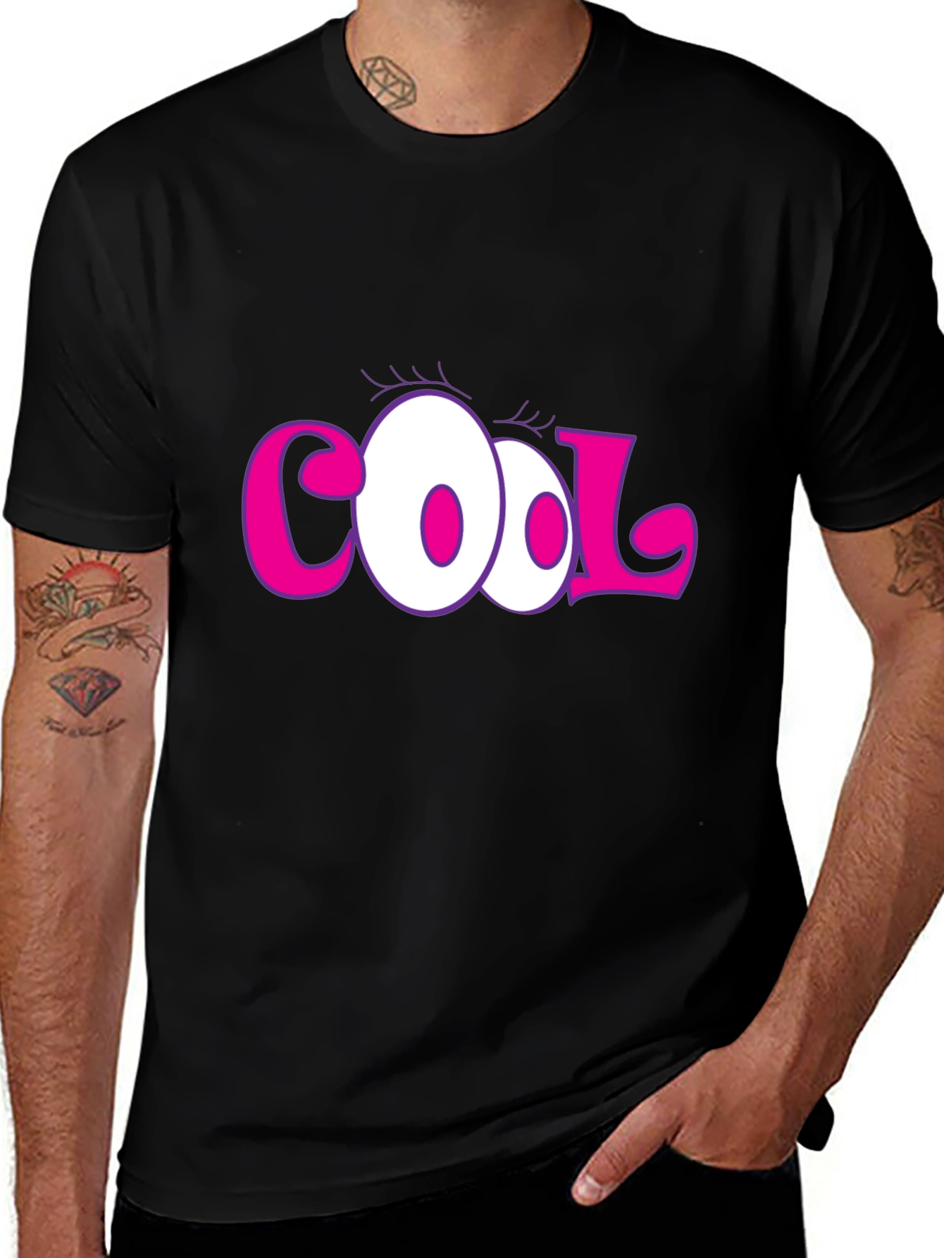 Variant 11 of Cool Cartoon Eyes Graphic T-Shirt