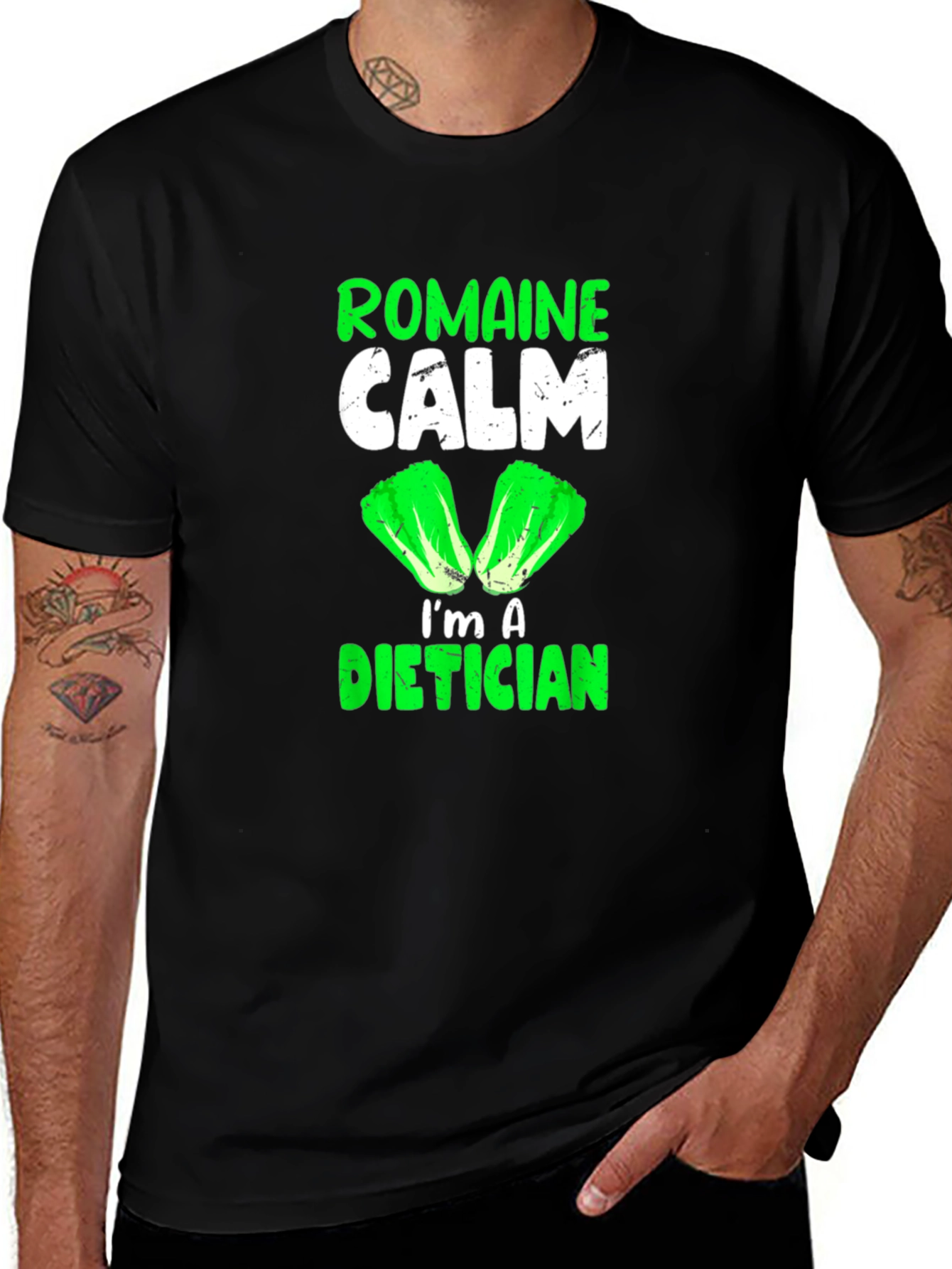 Romaine Calm I'm A Dietician Graphic T-Shirt