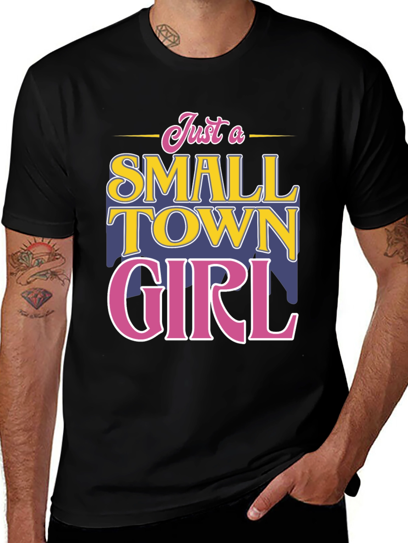 Variant 7 of Small Town Girl T-Shirt - Fun Novelty Tee