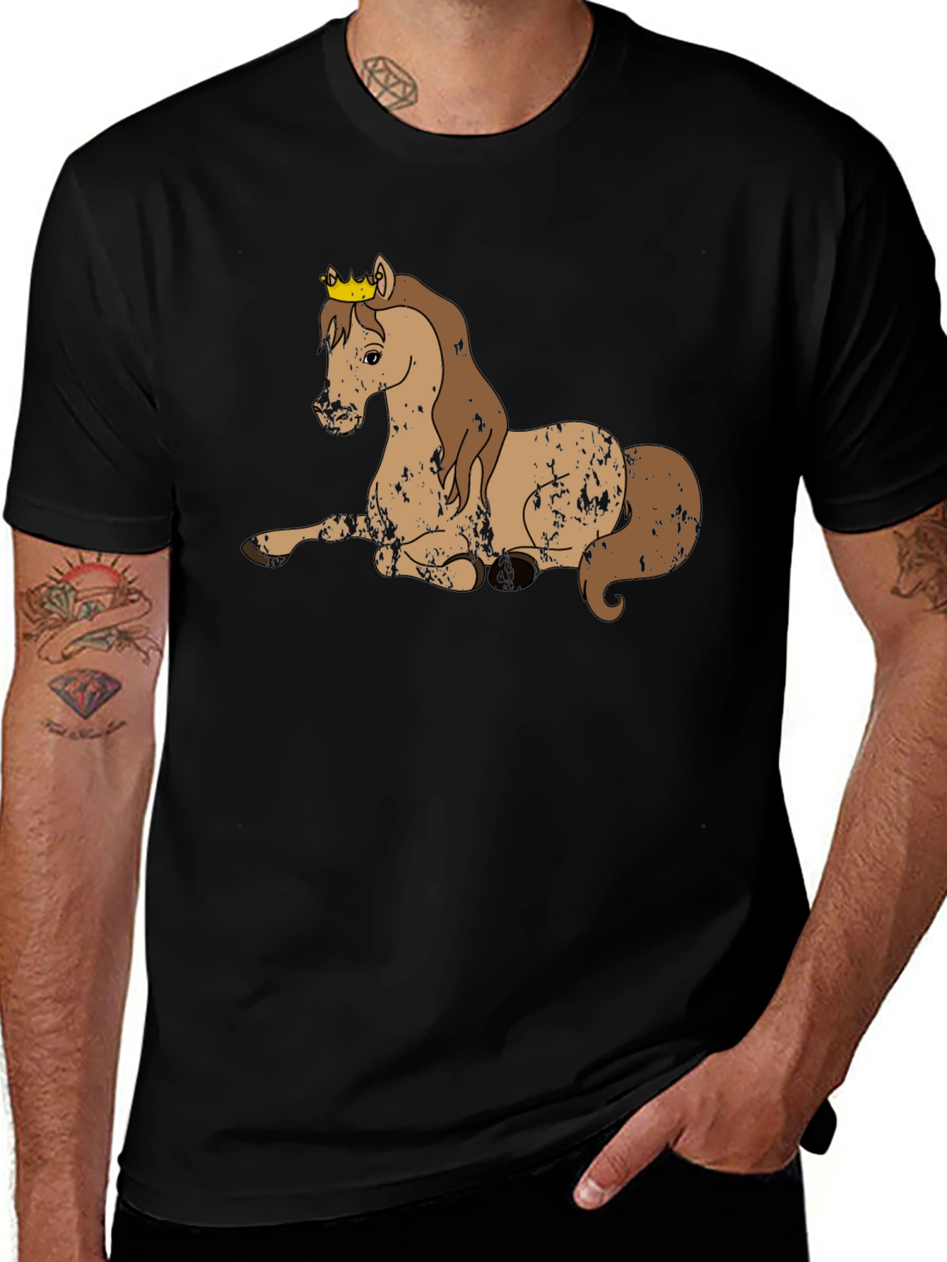 Variant 24 of Horse with Crown Graphic Tee