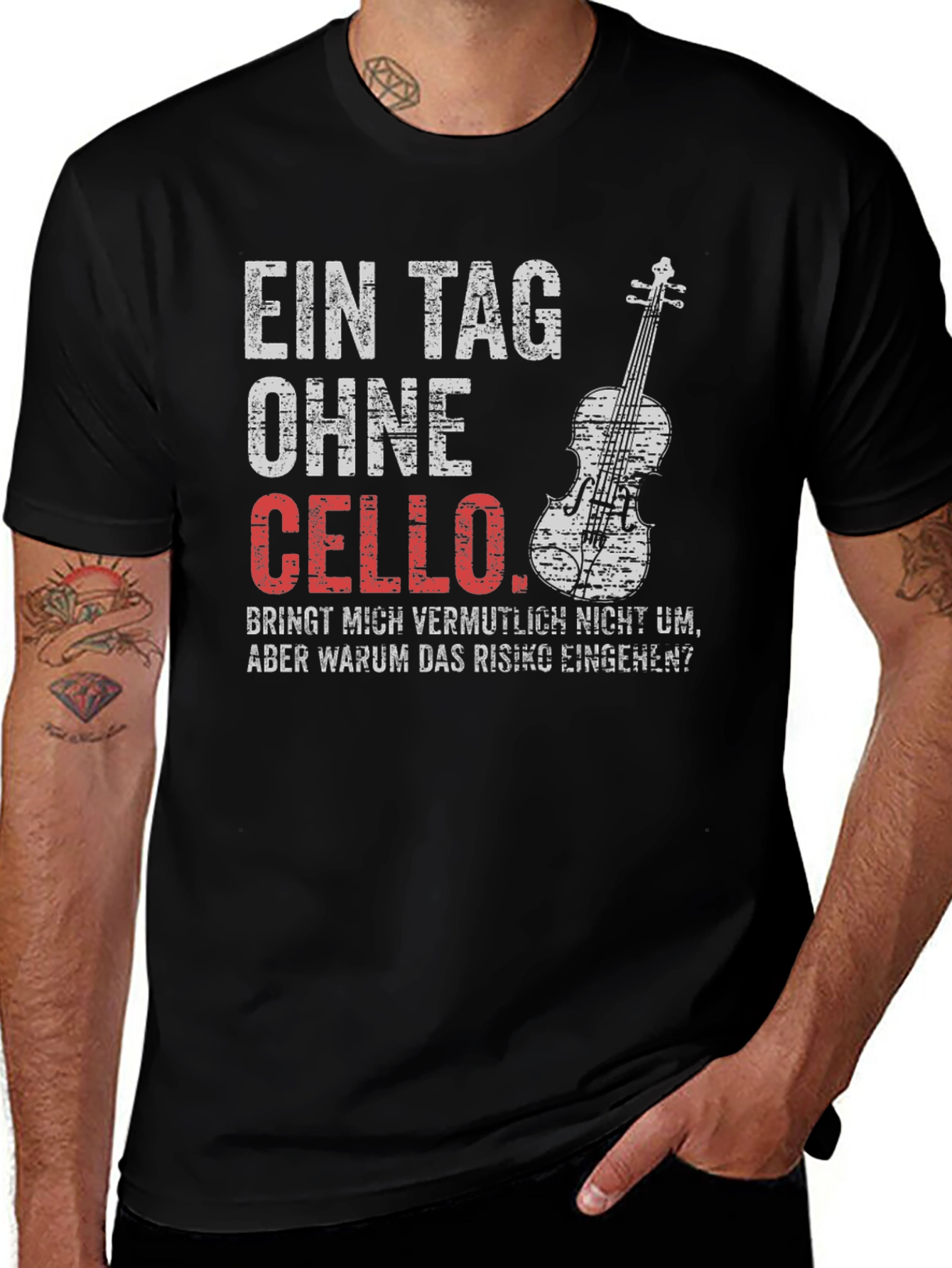 Variant 5 of Ein Tag Ohne Cello T-Shirt: Music Lover Tee