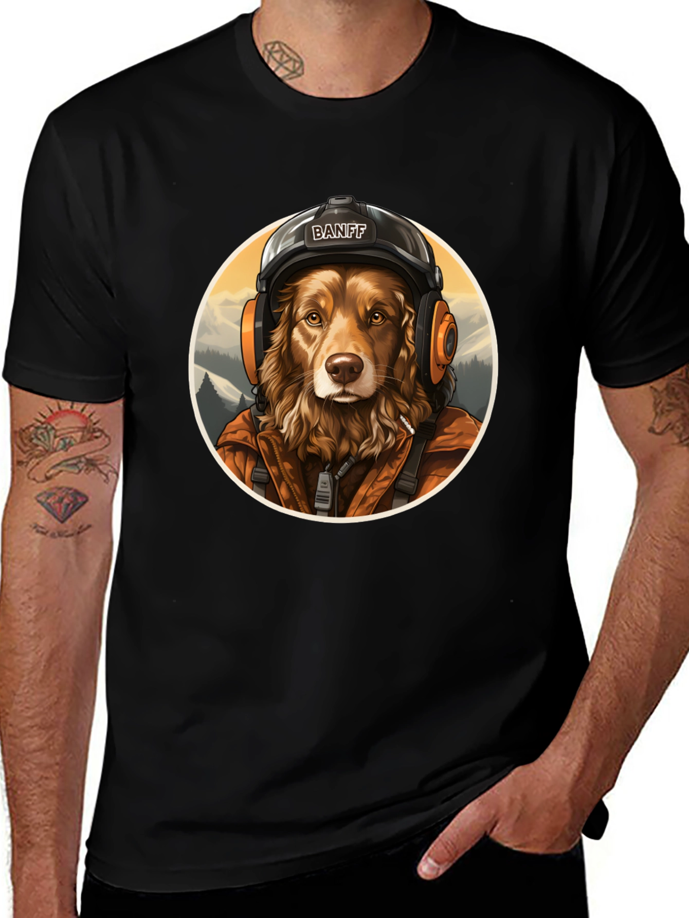 Variant 3 of Banff Dog Pilot T-Shirt