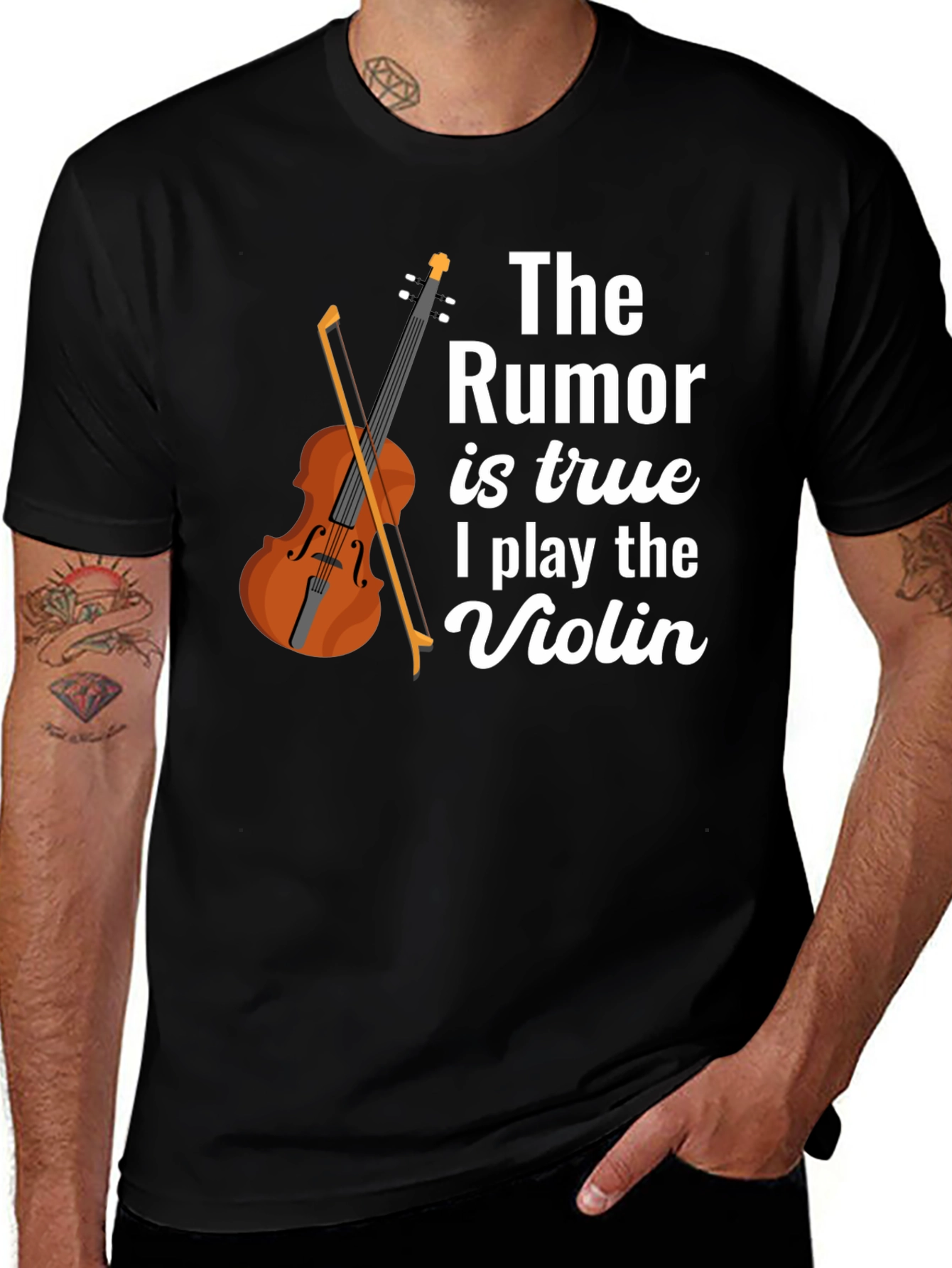 Variant 18 of The Rumor is True Violin T-Shirt