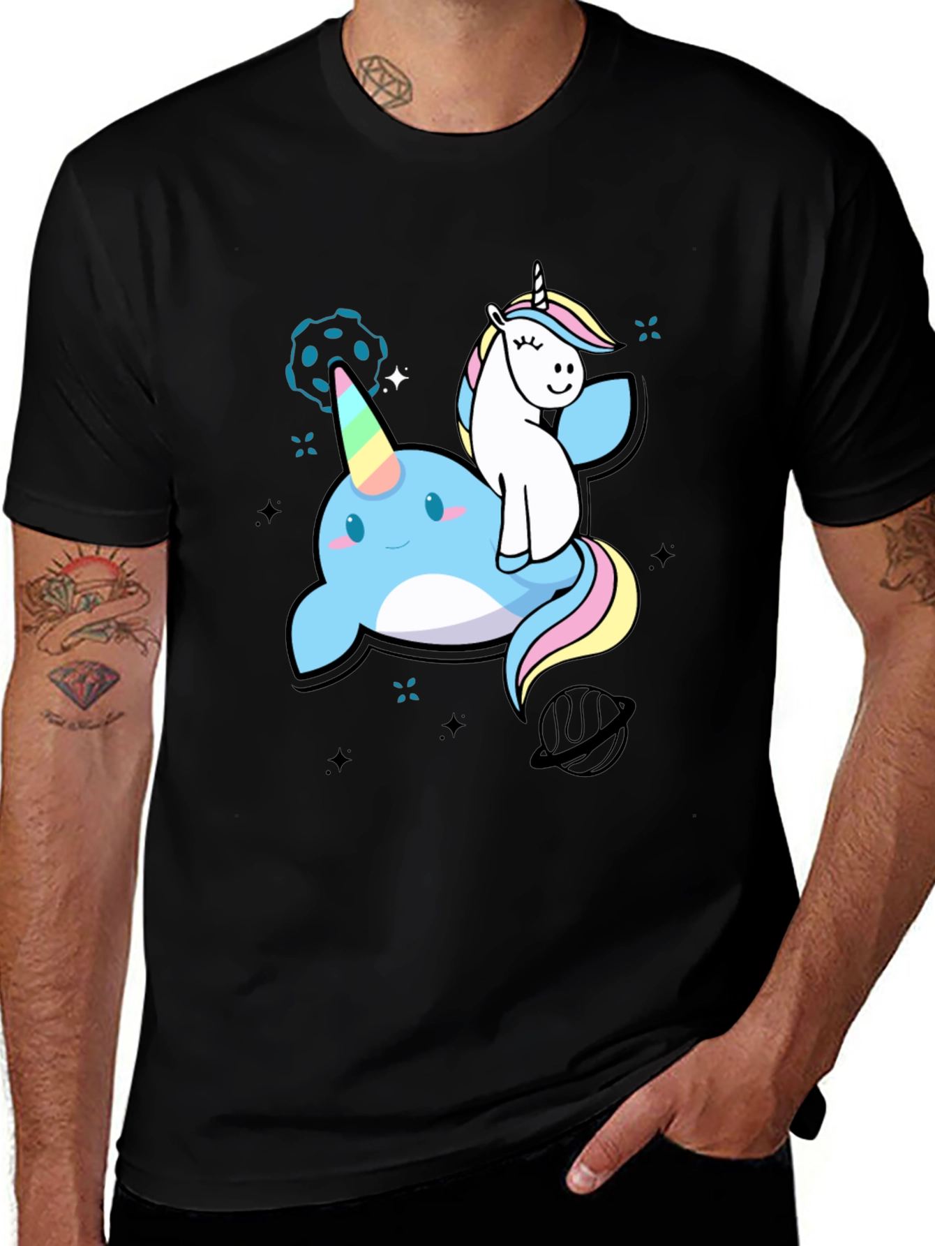 Unicorn Narwhal T-Shirt - Fantasy Cartoon Tee