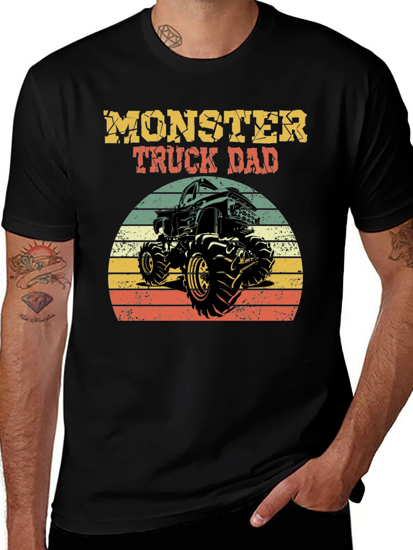 Variant 22 of Monster Truck Dad Graphic T-Shirt