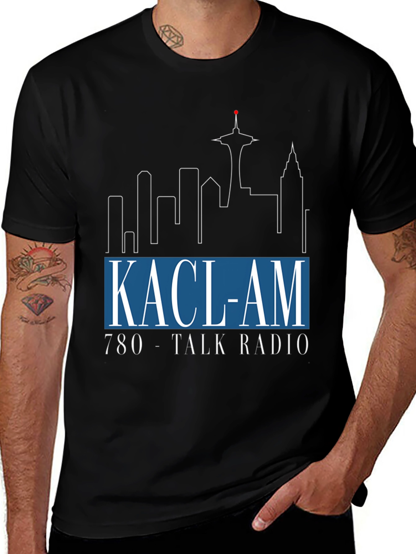 KACL-AM Seattle Skyline T-Shirt