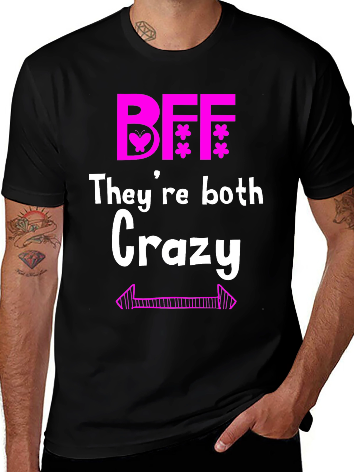 Crazy BFF Matching T-Shirt