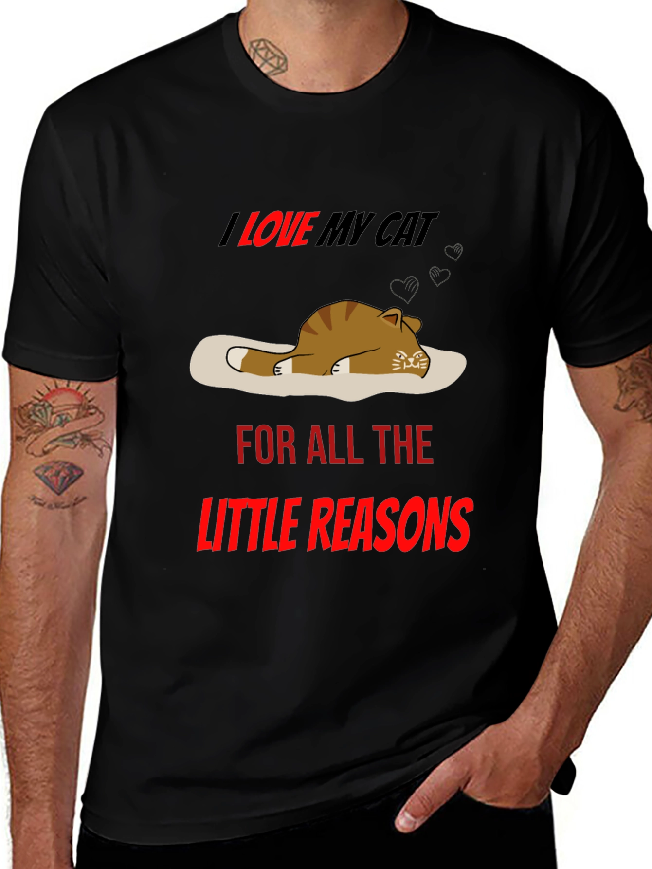 Variant 7 of I Love My Cat T-Shirt