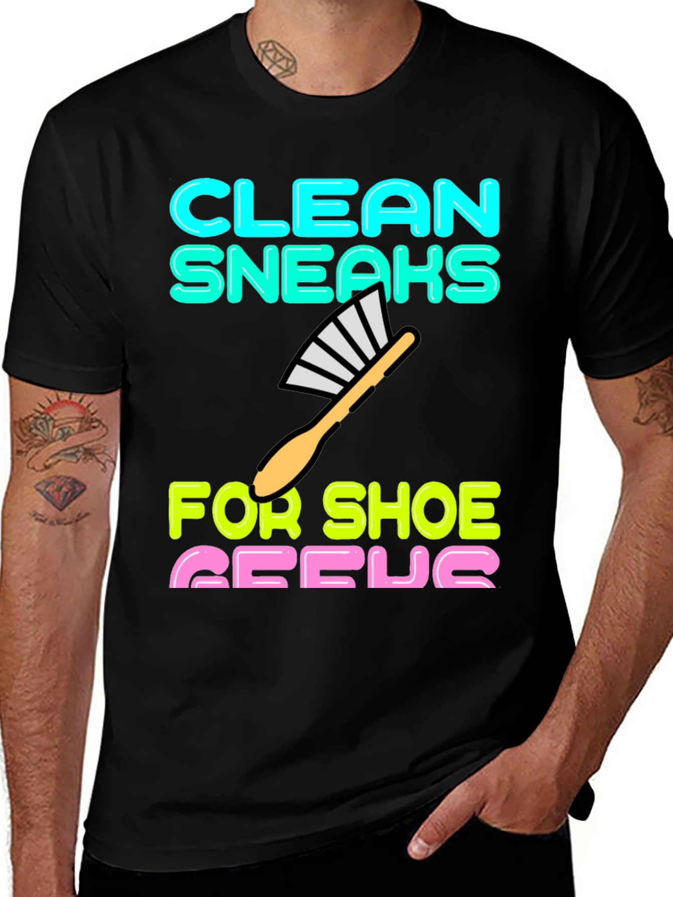 Variant 10 of Clean Sneaks T-Shirt - Shoe Geek
