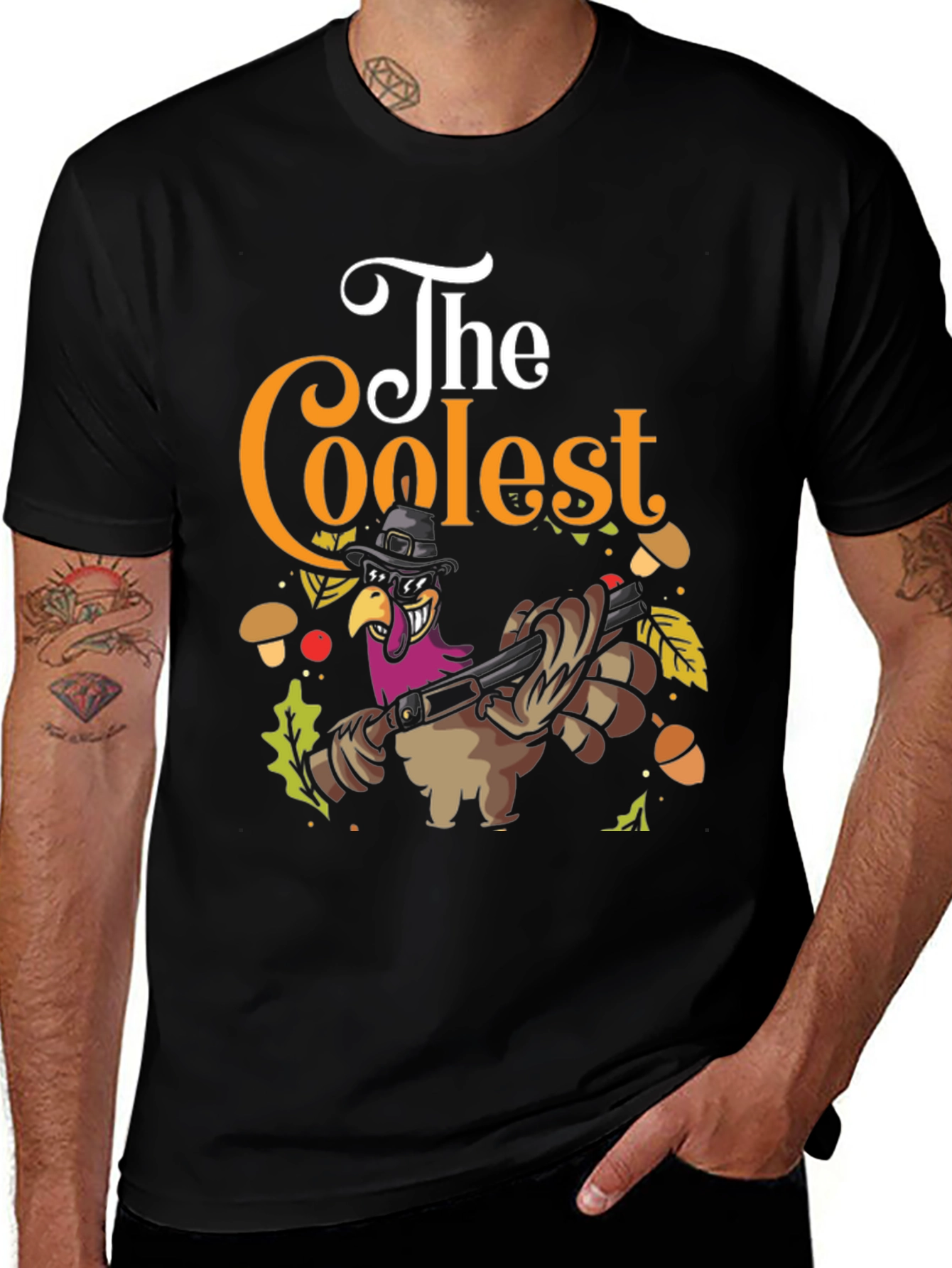 The Coolest Turkey Graphic T-Shirt
