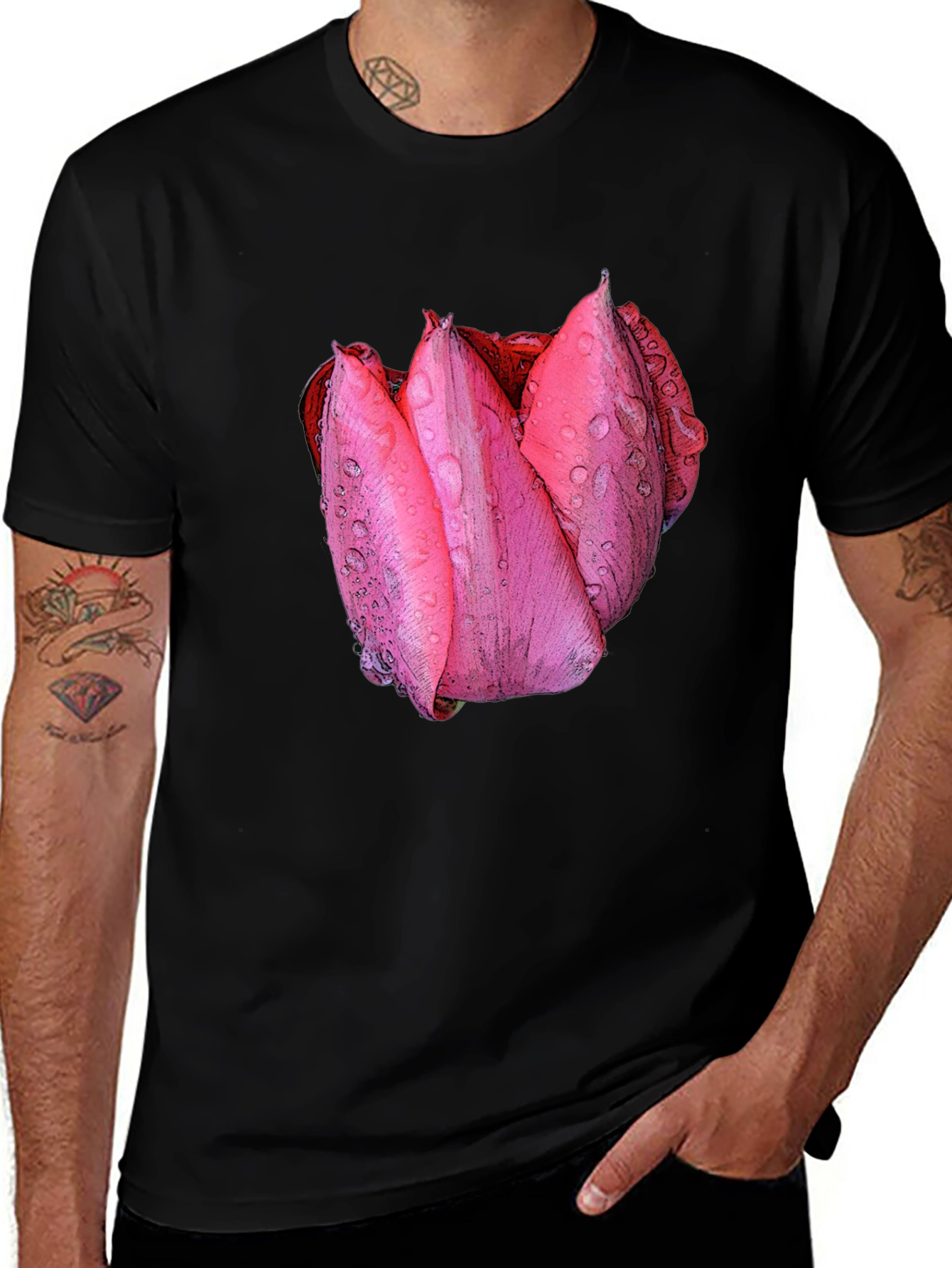 Variant 8 of Pink Flower T-Shirt