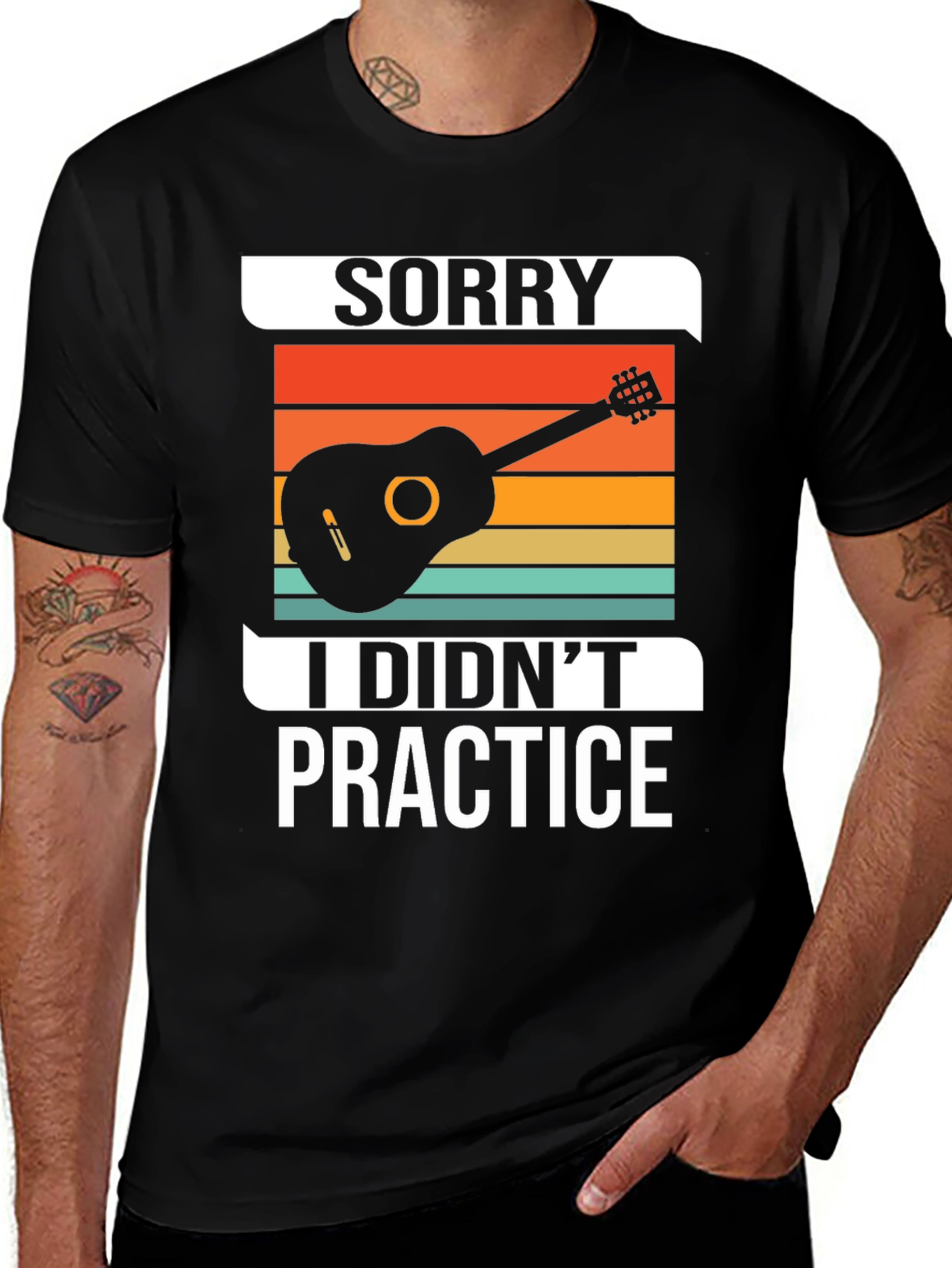 Variant 19 of Sorry I Didn't Practice Guitarist T-Shirt