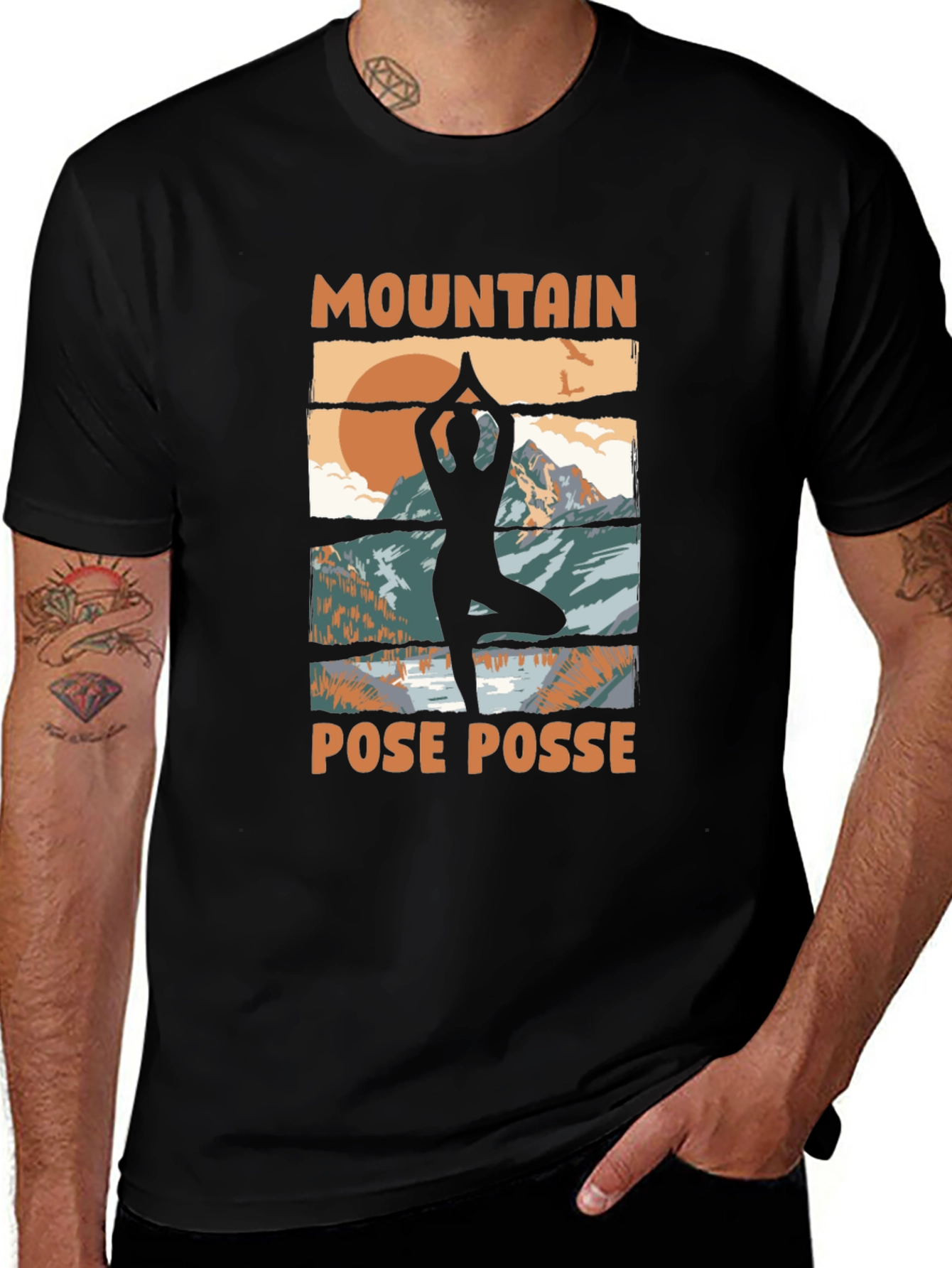 Variant 2 of Mountain Pose Posse Graphic Tee