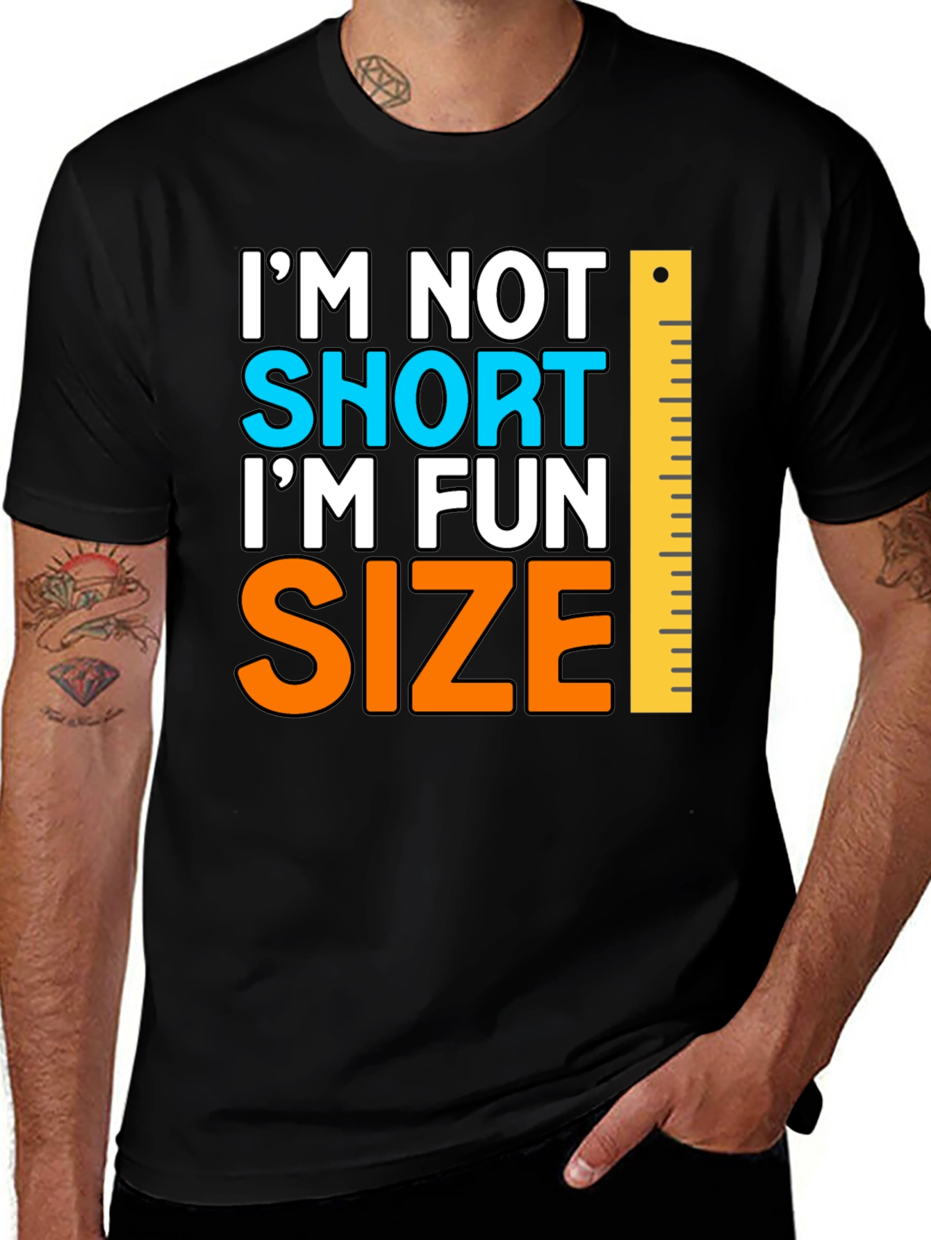 Variant 27 of Fun Size T-Shirt - Humorous Short Joke