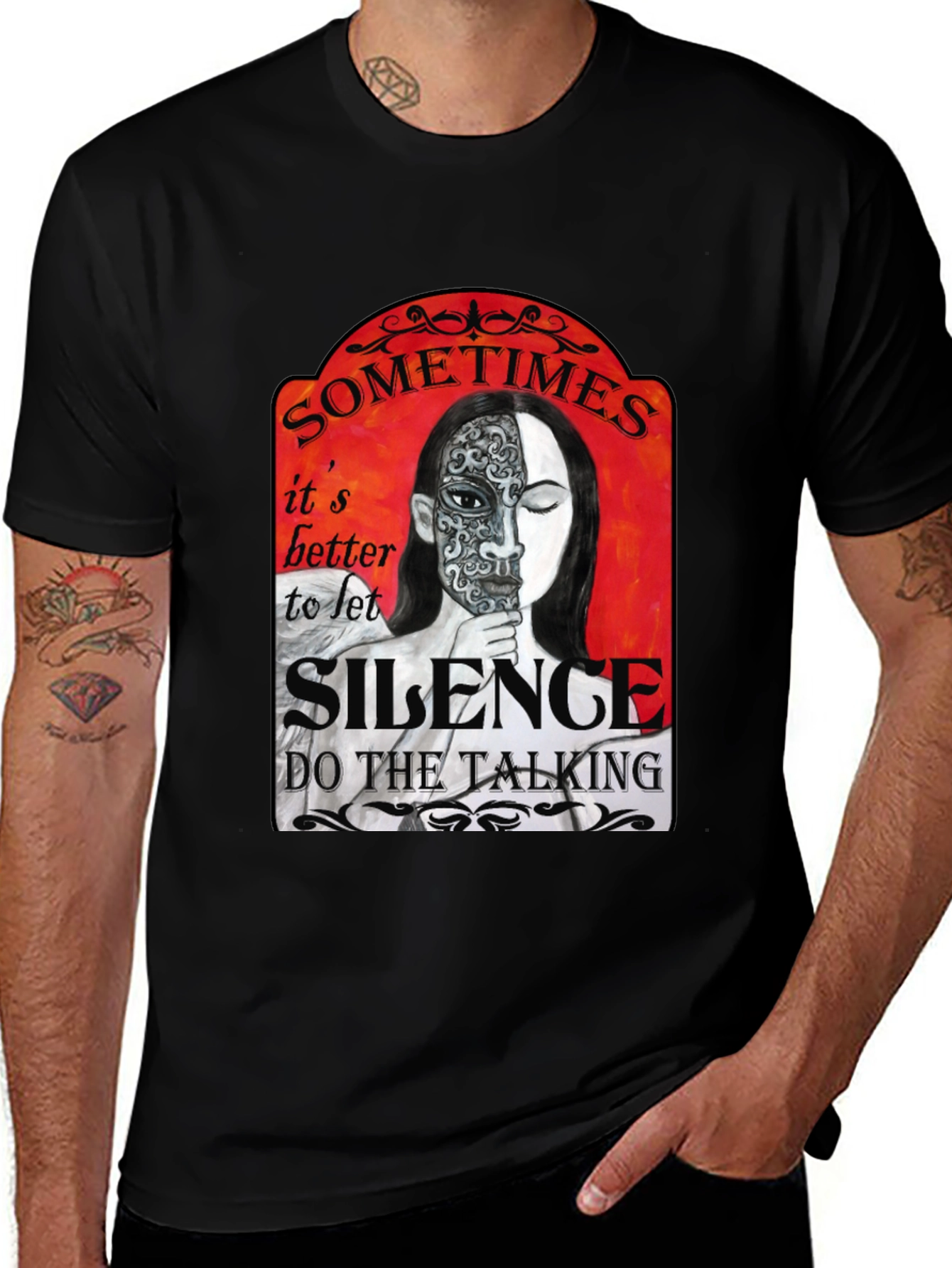 Variant 27 of Silence Speaks T-Shirt - Unique Graphic Tee