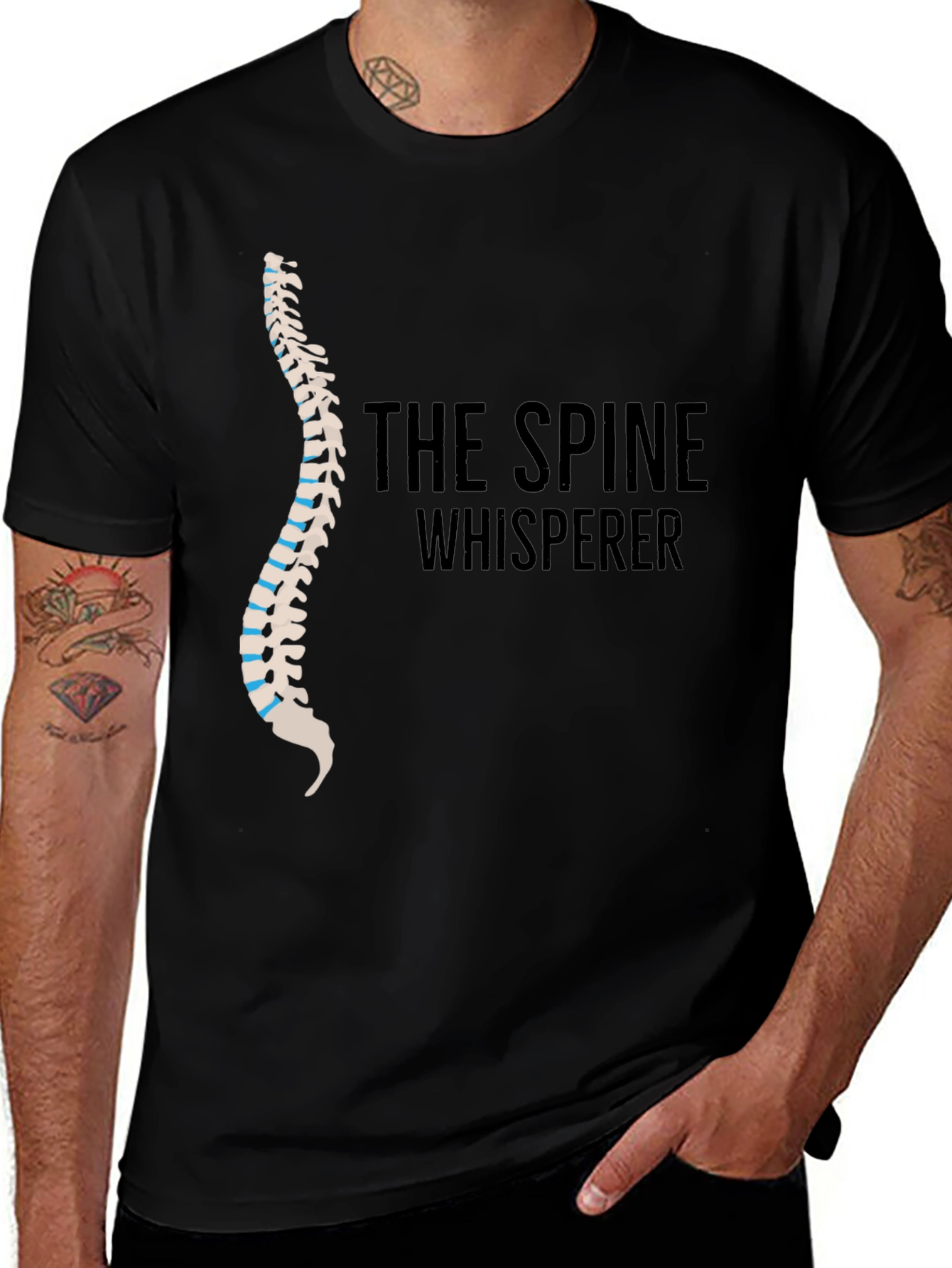 Variant 4 of Spine Whisperer Graphic T-Shirt - Chiropractor Gift