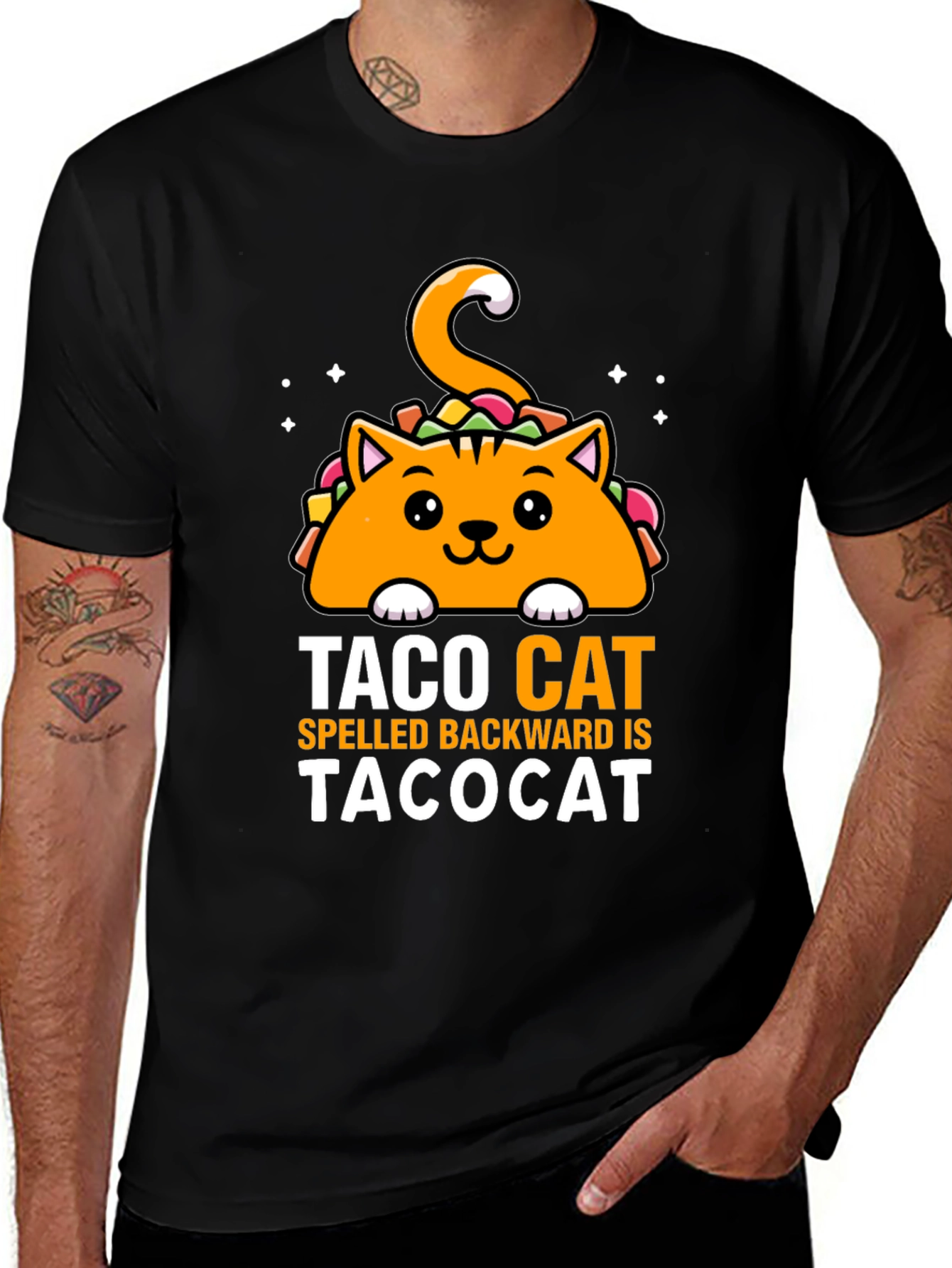 Variant 5 of Taco Cat T-Shirt - Palindrome Humor Tee