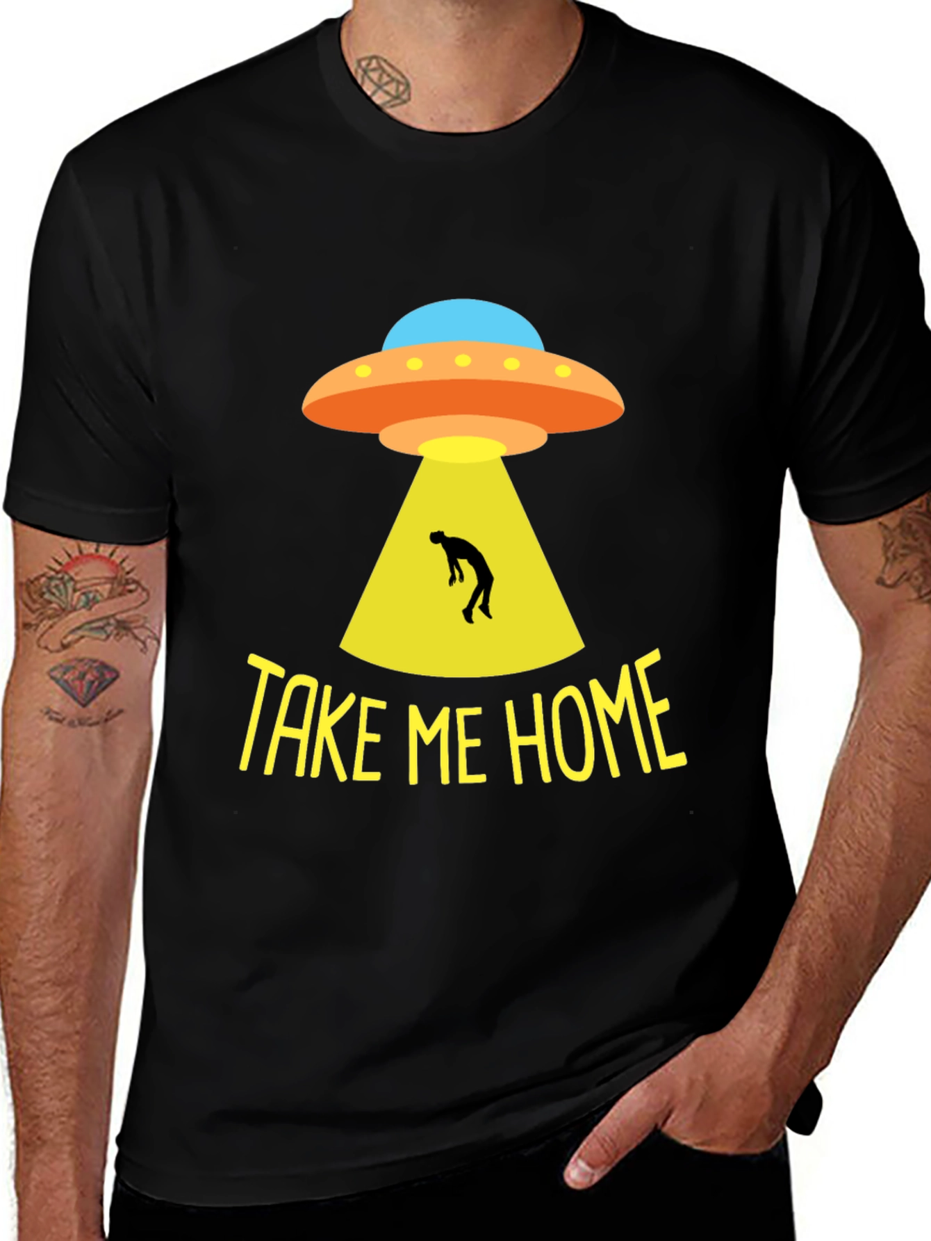 Take Me Home UFO T-Shirt - Alien Abduction Tee