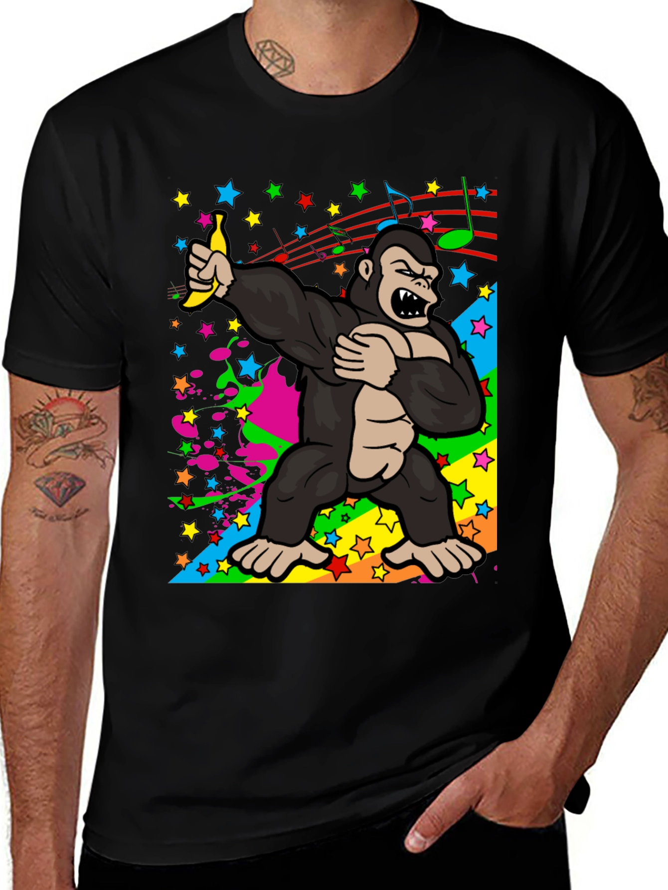 Variant 29 of Dabbing Gorilla Tee - Funny Graphic T-Shirt